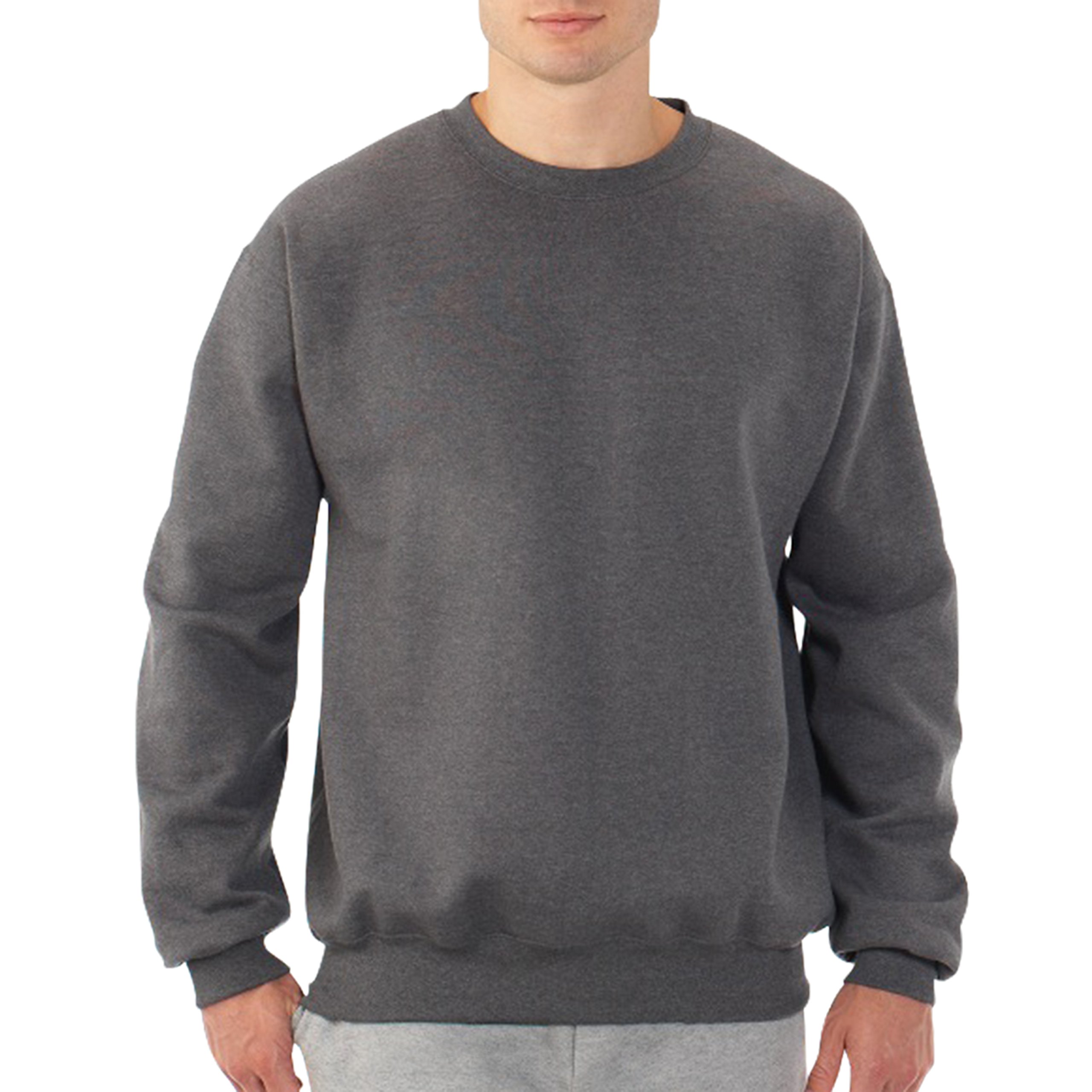Fruit of the Loom Men's Fleece Crewneck Sweatshirt - Soft & Comfortable Cotton Pullover for Casual Wear, Workout & Lounge - Best Collection for Everyday Style