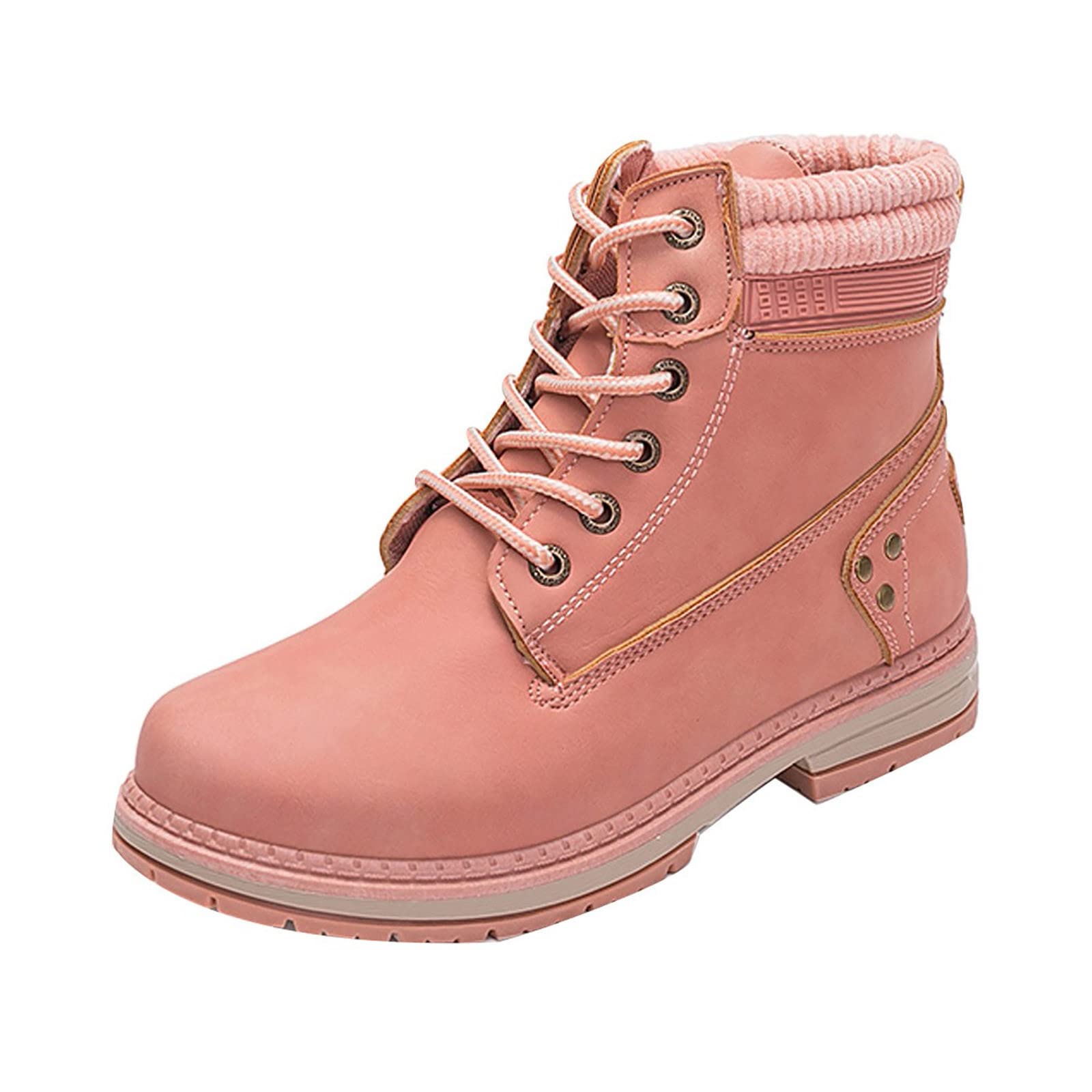 Women's Winter Warm Leather Ankle Boots - Waterproof Snow Boots for Women with Non-Slip Sole | Perfect for Snowy Weather, Outdoor Activities & Cold Winter Days