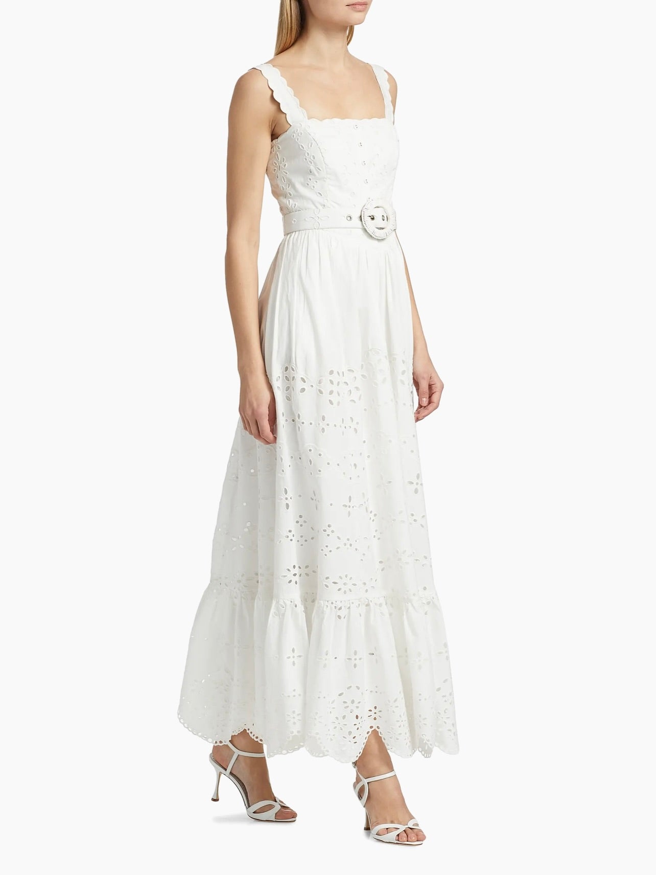 Adya Elegant Long White Dress for Women - Perfect for Weddings, Parties & Special Occasions
