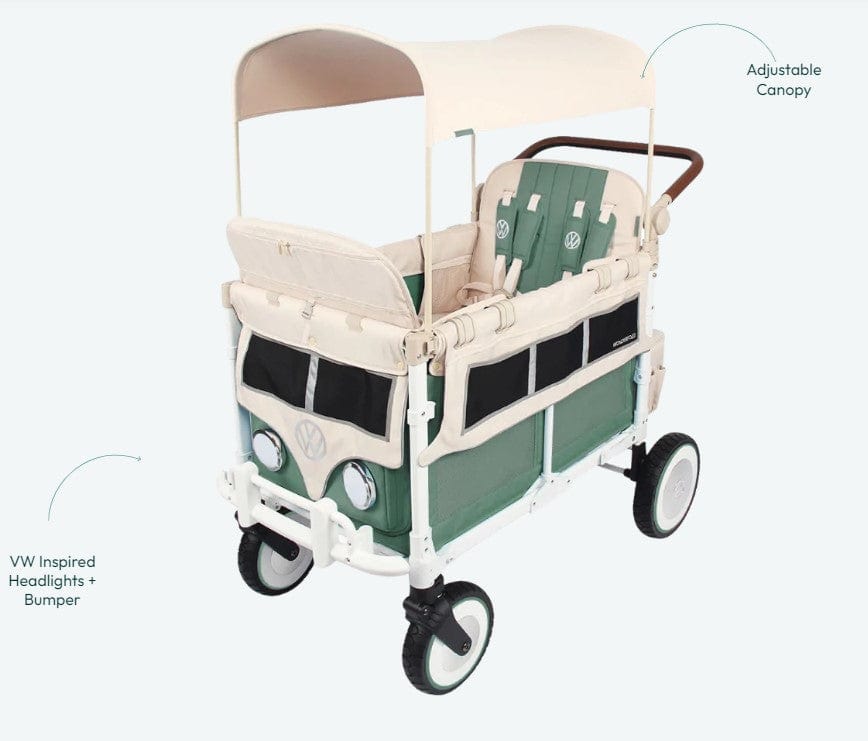 Wonderfold Wagon Volkswagen Special Edition 4-in-1 Quad Stroller for Kids - Perfect for Beach Outings, Camping Trips, and Family Walks