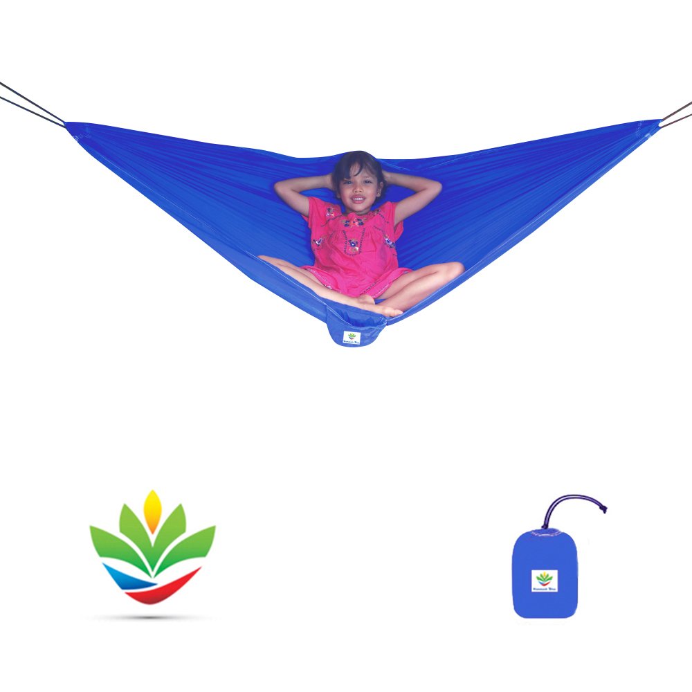 Sky Kid Hammock - Lightweight Portable Camping Hammock for Children | Indoor/Outdoor Kids Hammock with Carabiners | Perfect for Backyard, Playroom & Family Camping Trips