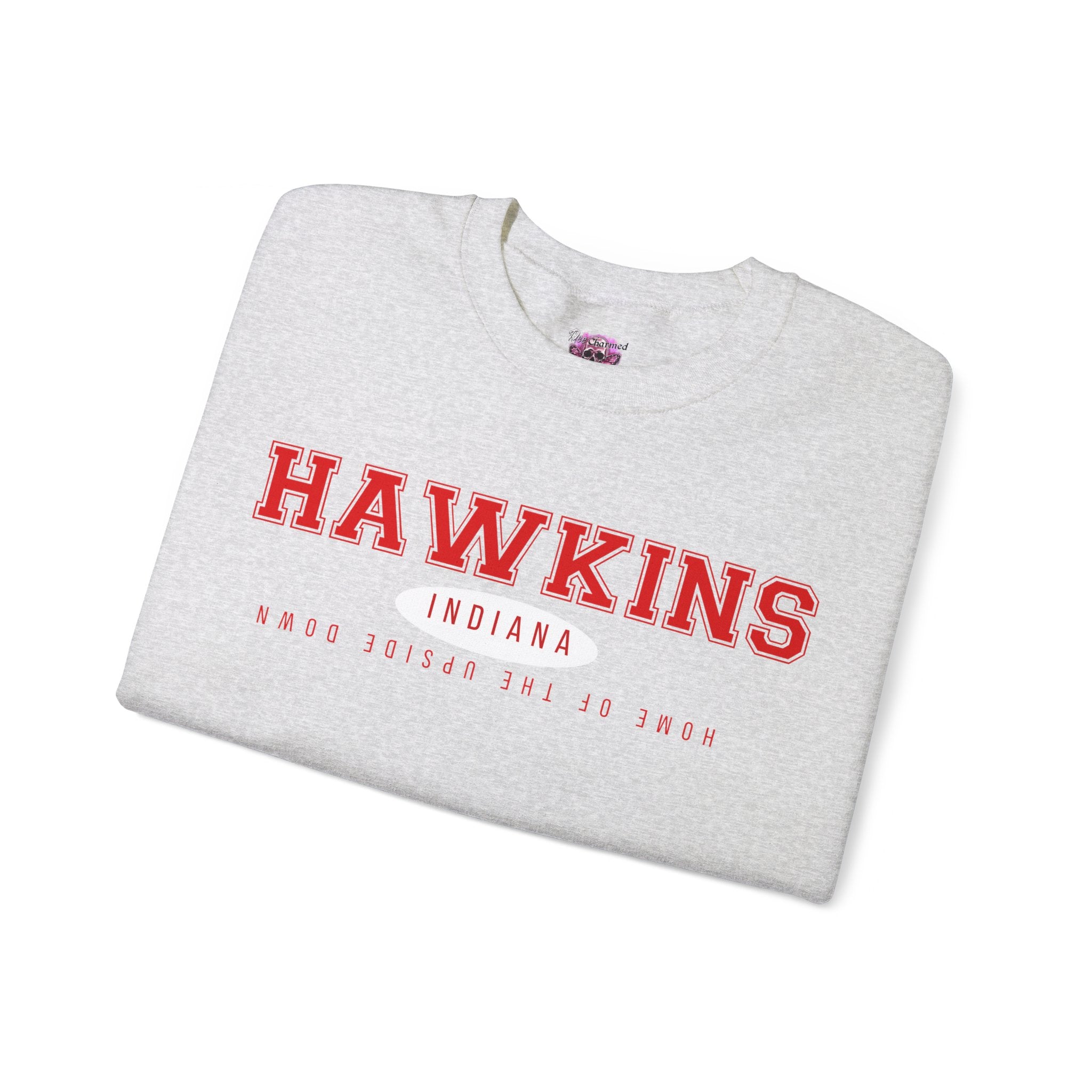 Hawkins Crewneck Sweatshirt for Men & Women | Soft Cotton Pullover | Casual & Comfortable | Perfect for Everyday Wear, Outdoors & Lounge