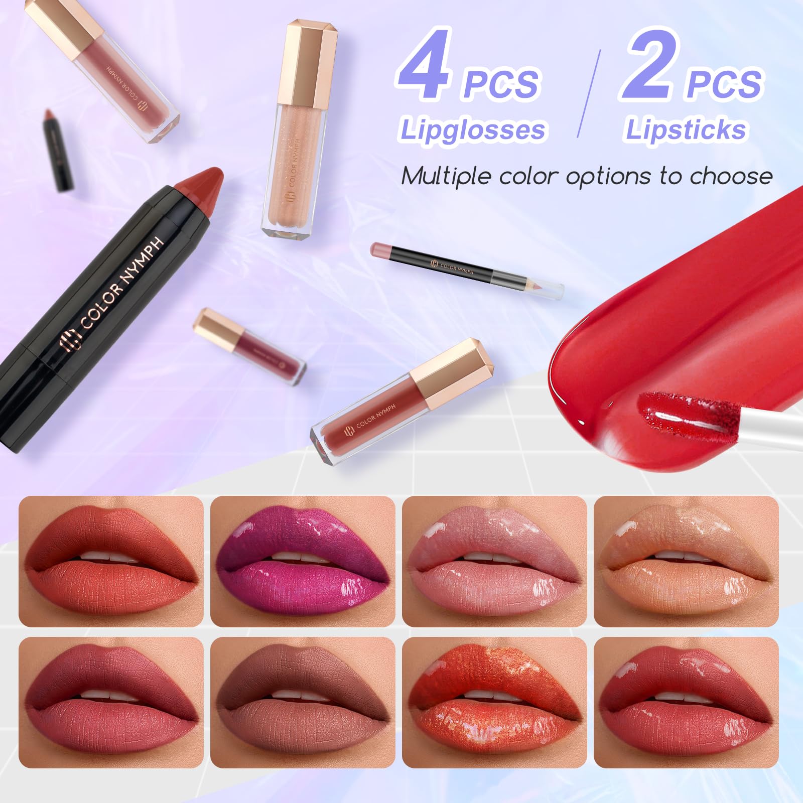 Professional Color Nymph Makeup Kit for Women & Teens - 35 Color Eyeshadow Palette with Lipstick, Blush, Brushes, Lip Gloss & Mascara - Full Cosmetics Set in Travel Case for Everyday Makeup & Special Occasions