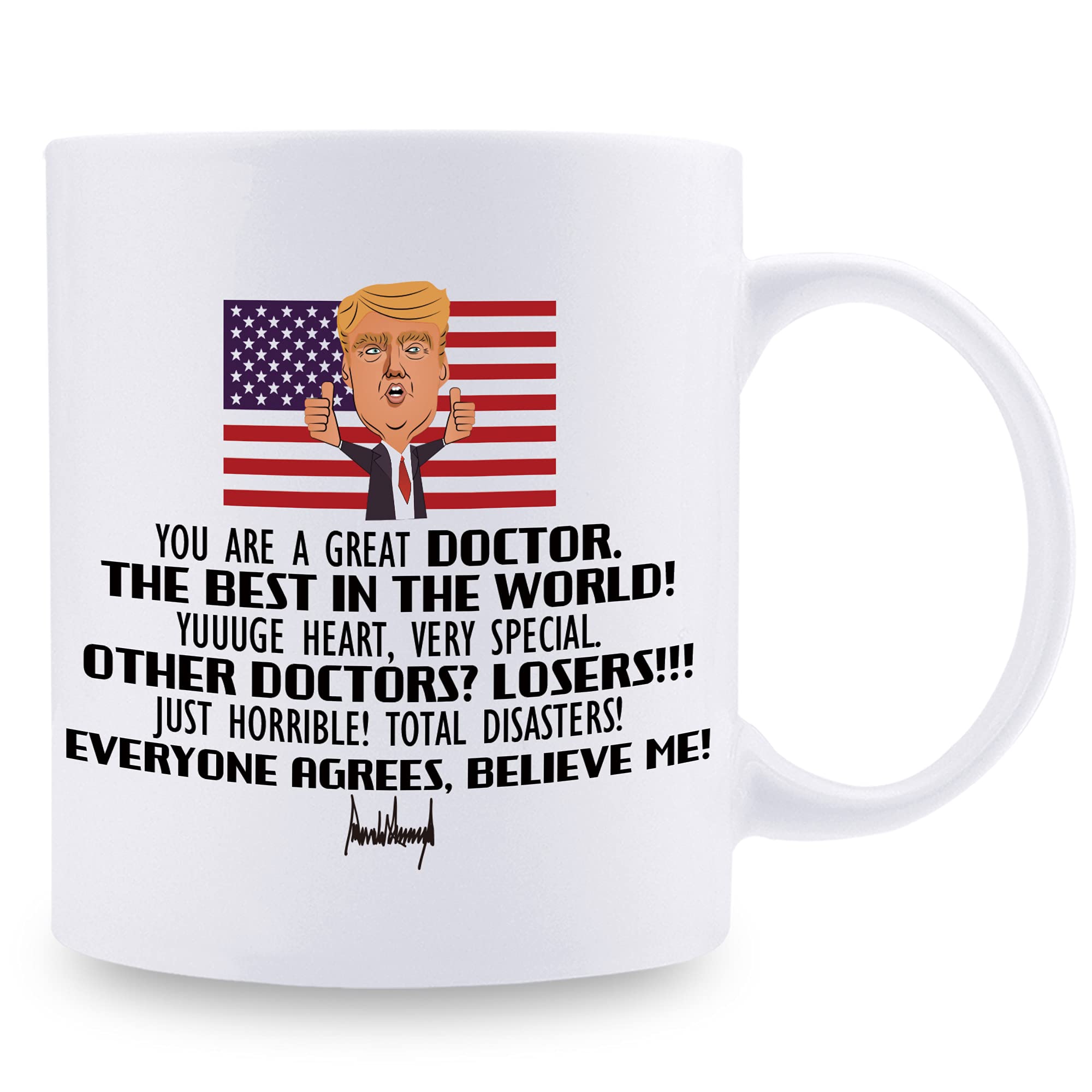 AIYAYA Doctor Mug - 11 oz Thank You & Appreciation Gift for Doctors - Perfect Medical Graduation, Birthday & Christmas Present - Ideal for Coffee, Tea & Office Use