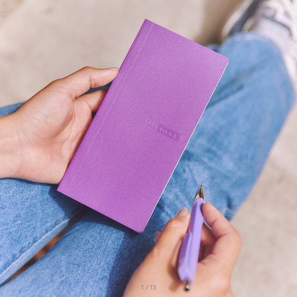 Hobonichi Weeks MEGA 2025 Planner - Softcover Weekly Horizontal Notebook, January Start, Monday Start, English Edition (Rich Purple) | Perfect for Journaling, Scheduling & Productivity Tracking