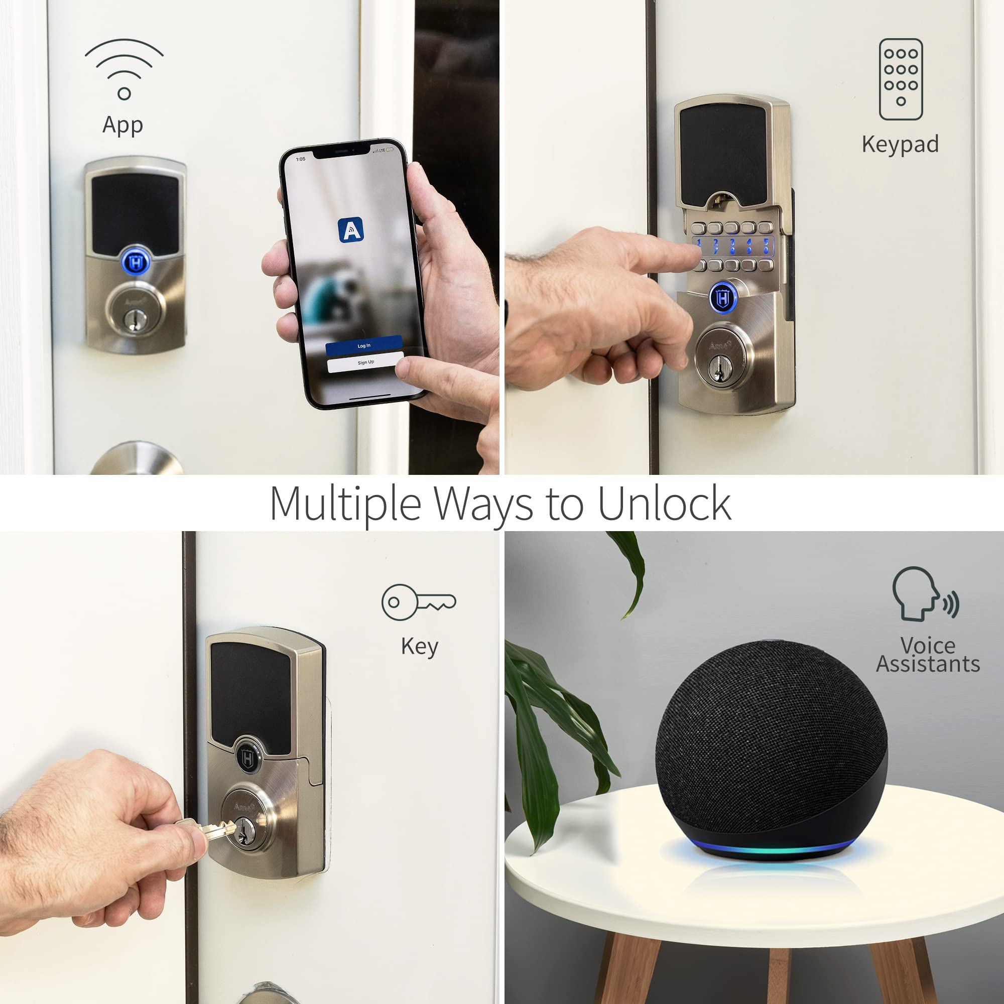 Gen 2 Cooper Smart Lock for Front Door - WiFi Enabled Keyless Entry Deadbolt with Polished Chrome Finish | Works with Alexa & Google Assistant | Secure Smart Home Access for Apartments, Vacation Homes & Rentals