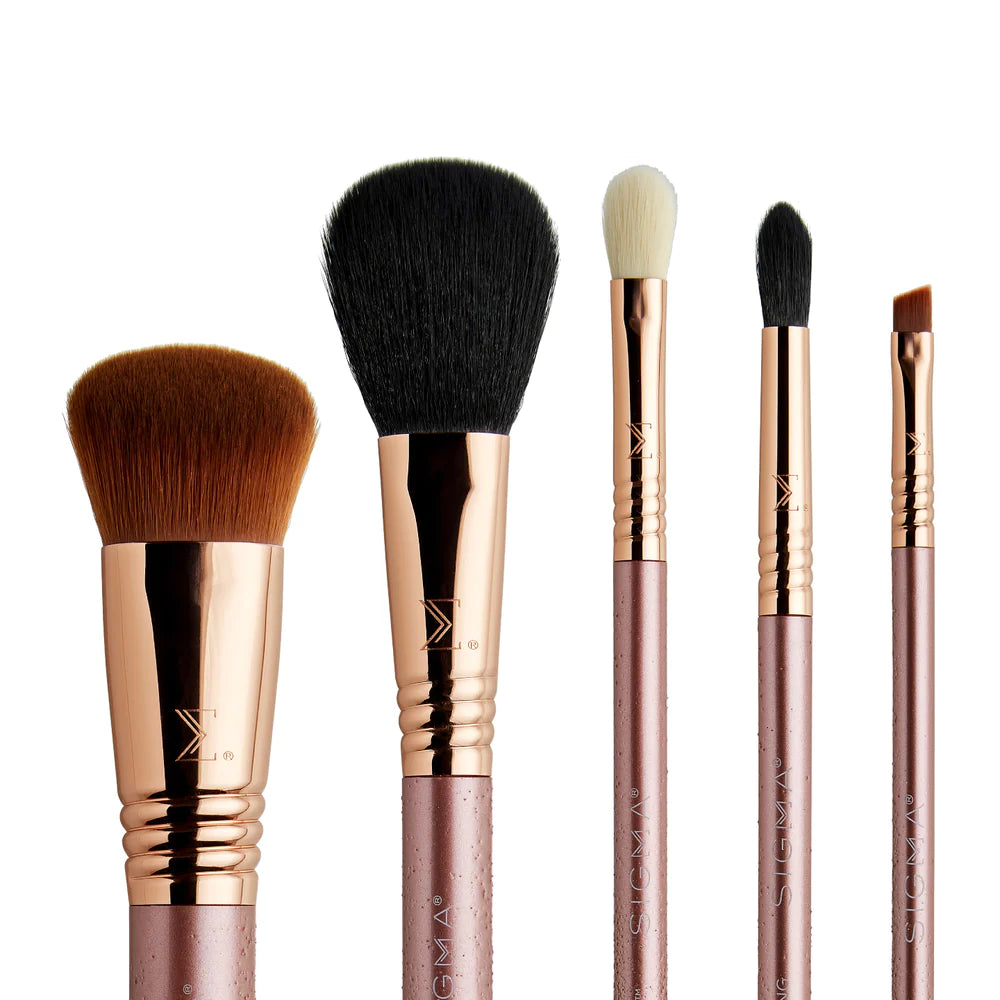 Sigma Beauty Modern Glam Brush Set - 12-Piece Professional Makeup Brush Kit for Foundation, Blending & Contouring - Perfect for Everyday Makeup & Professional Makeup Artists
