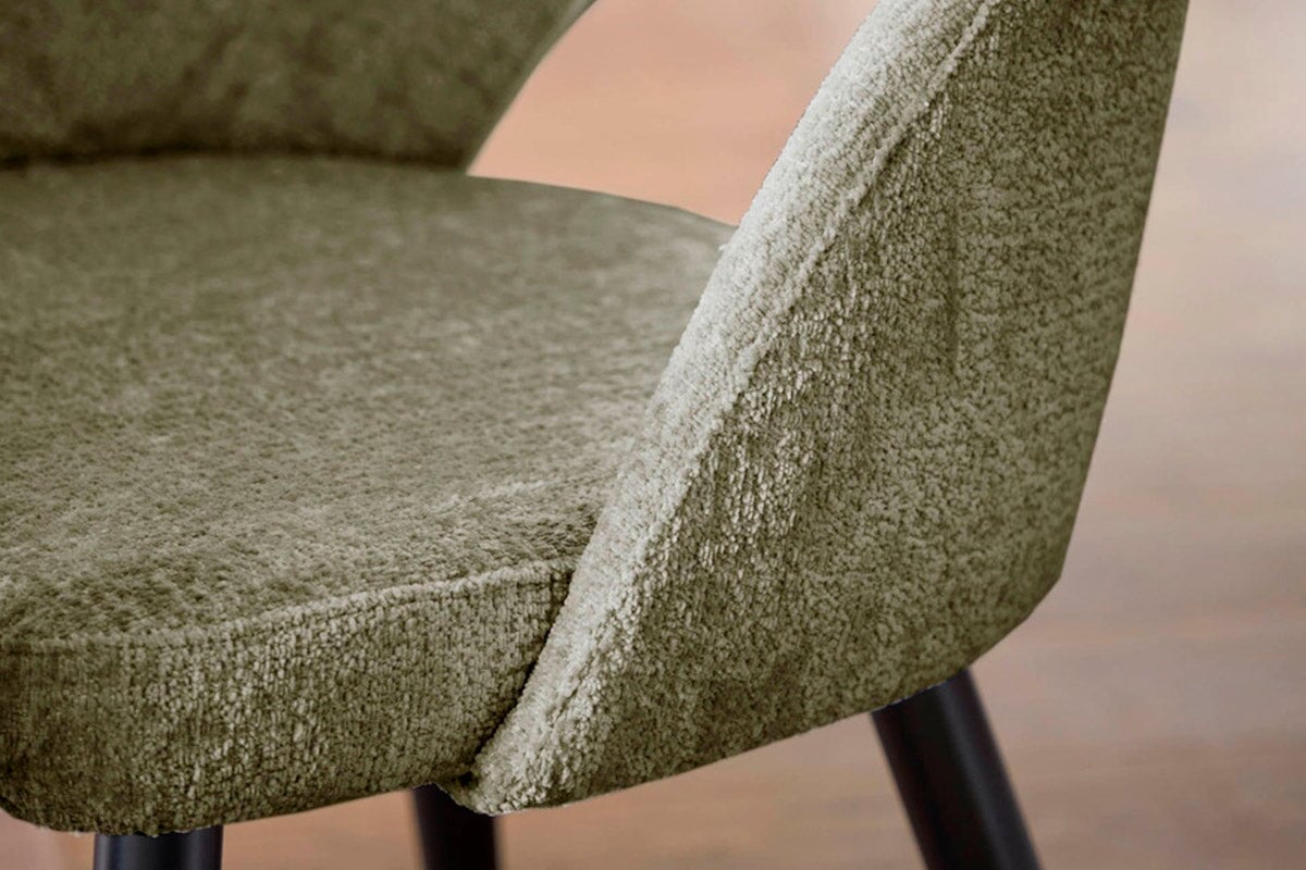 Como Mauai Chair - Soft Chenille Fabric Accent Chair for Living Room, Bedroom, or Office - Comfortable Modern Lounge Seating for Relaxing and Reading