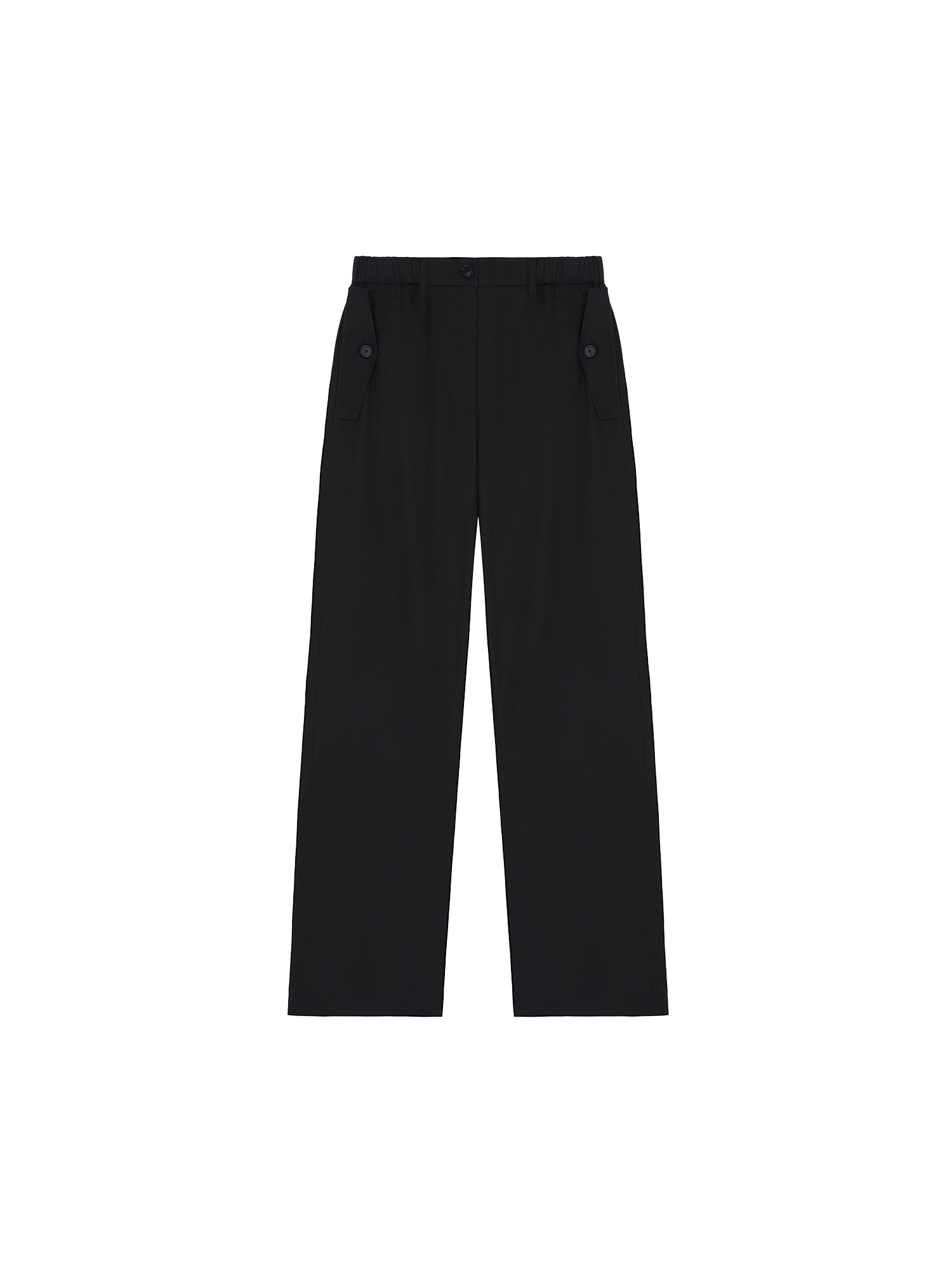 Women's DNA Straight Leg Trousers - Black Stretch Work Pants for Office, Business Casual & Everyday Wear