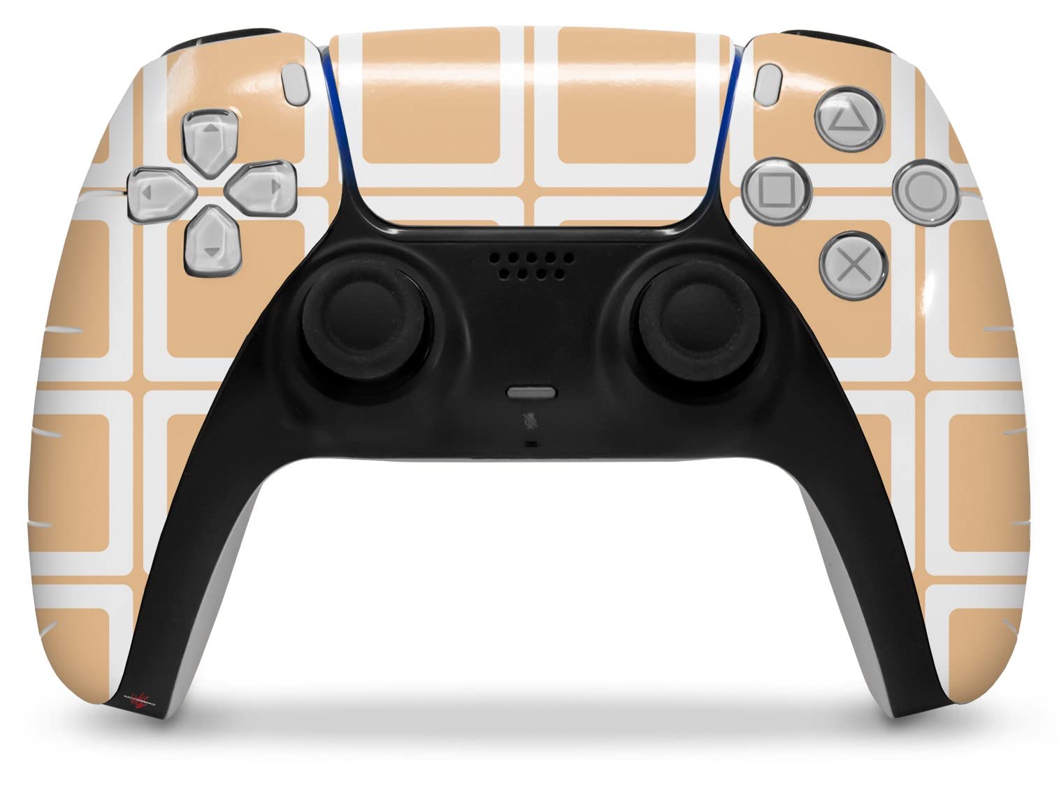 PS5 DualSense Controller Skin Wrap - Squared Peach for Gaming Protection