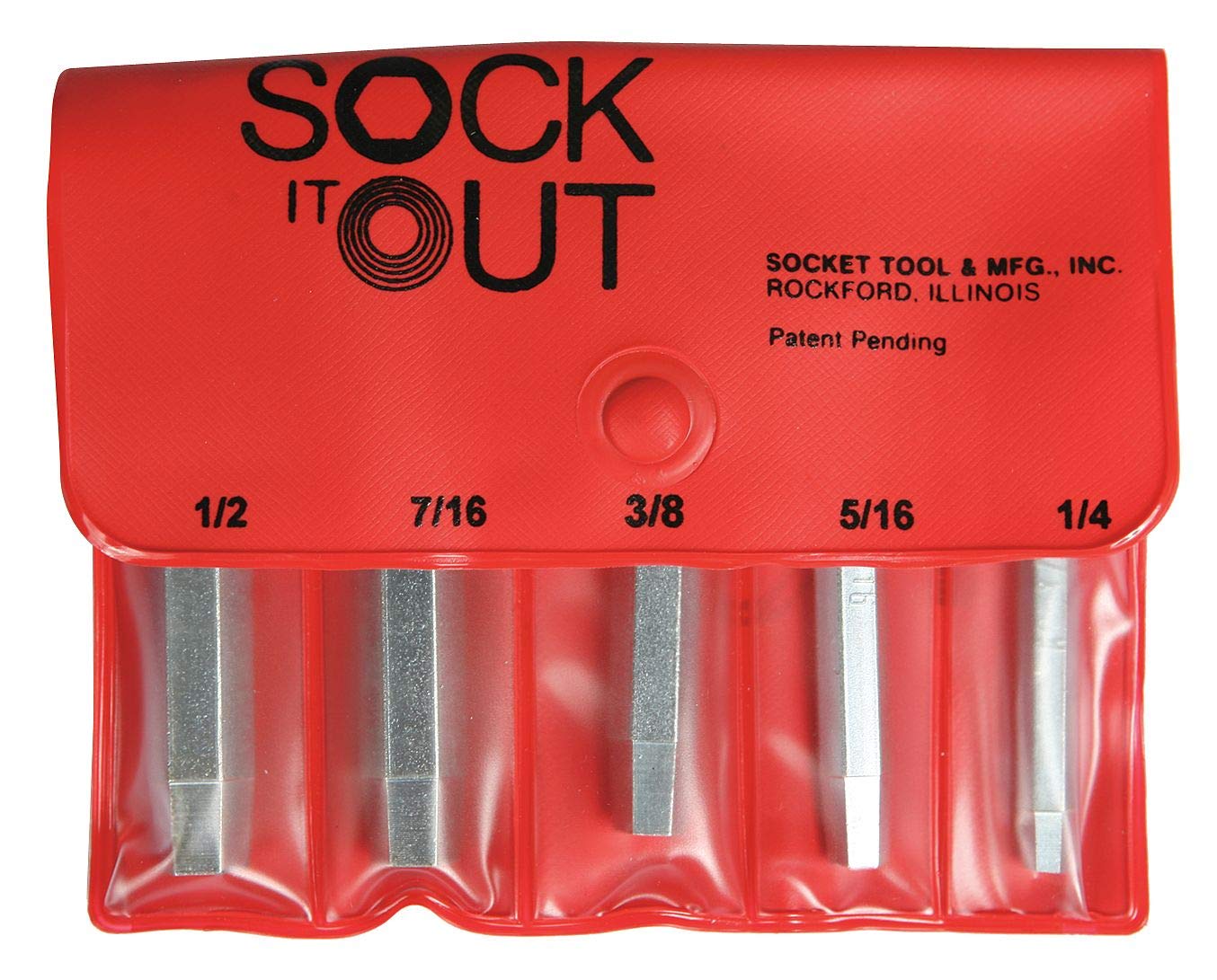 5-Piece Sock It Out Screw Extractor Set (DEB-2) - Easy Broken Bolt & Stripped Screw Removal for DIY, Automotive & Home Repairs