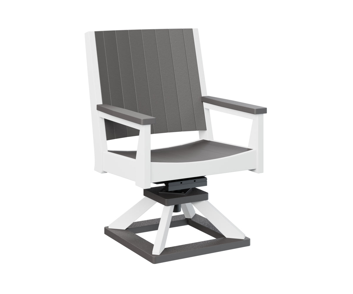 Berlin Gardens Mayhew Swivel Rocker Dining Chair - Comfortable Patio & Outdoor Seating for Restaurants, Gardens, and Decks
