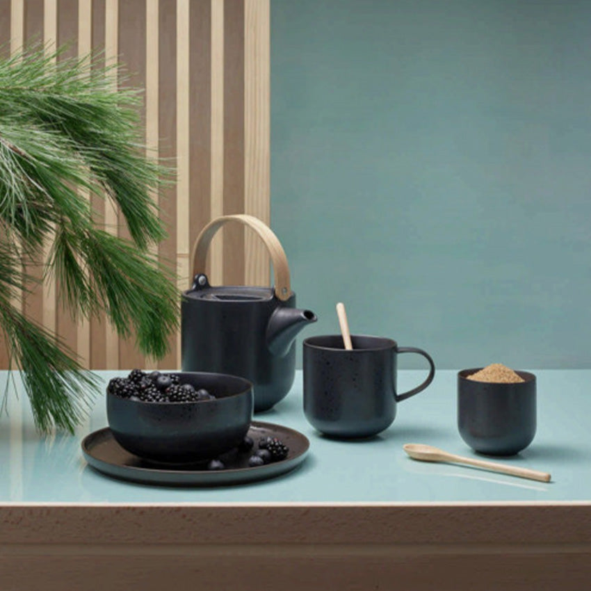 Asa Germany Premium Coppa Teapot with Natural Wooden Handle - Elegant Tea Brewing for Home, Office & Gifts