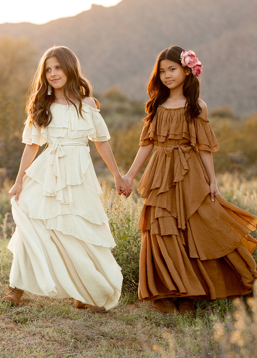 Litta Cream Dress for Women - Elegant Casual & Party Wear - Perfect for Weddings, Dates, and Special Occasions