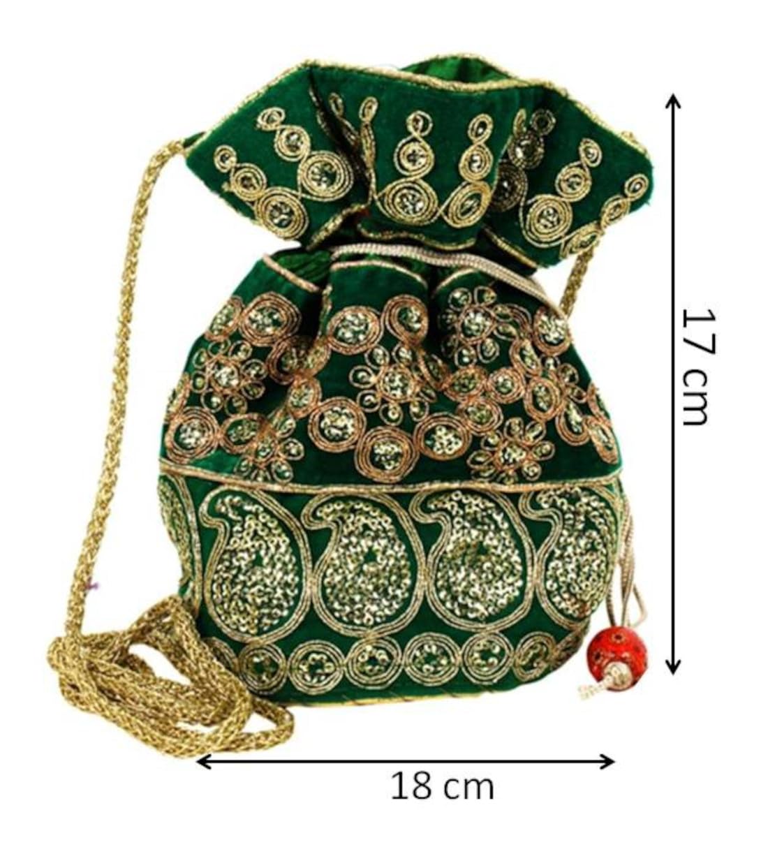 Stylish Purpledip Potli Bags - Elegant Drawstring Purse for Women | Perfect for Weddings, Parties & Festivals | Fashionable Clutch Handbag for Special Occasions
