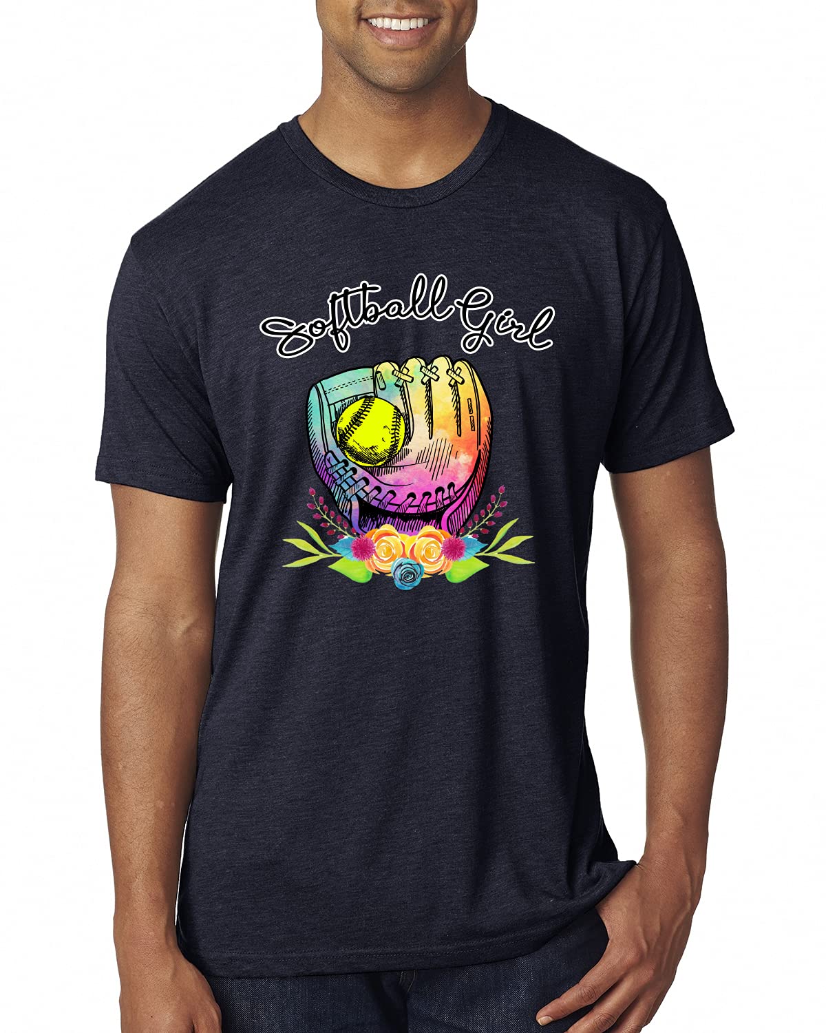Premium Tri-Blend Softball T-Shirt for Women & Men - Colorful Sports Tee for Games, Practice & Casual Wear