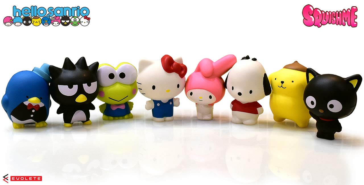 Just Toys 183191 Hello Sanrio Squishme Keroppi Plush Squeeze Stress Relief Toy - Cute Kawaii Collectible for Kids & Adults | Perfect for Home, Office, Travel & Anxiety Relief