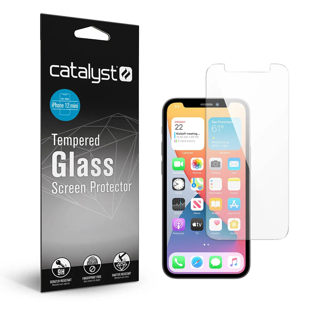 iPhone 12 Mini Tempered Glass Screen Protector - 9H Hardness, Anti-Scratch, Bubble-Free - Perfect for Everyday Protection & Gaming