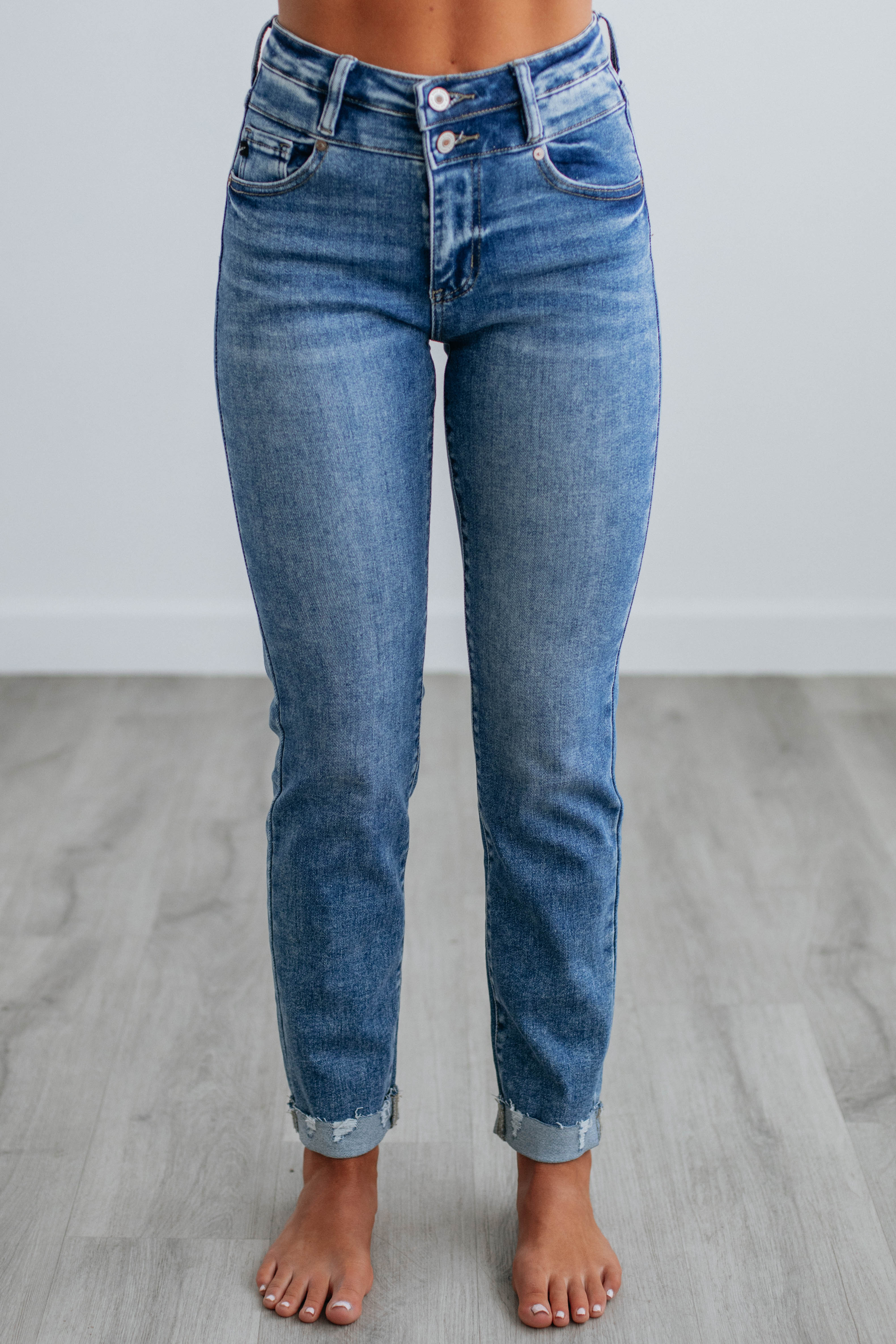 Carlin KanCan Jeans for Women - Medium Wash Denim Skinny Jeans - Perfect for Casual Wear & Night Out