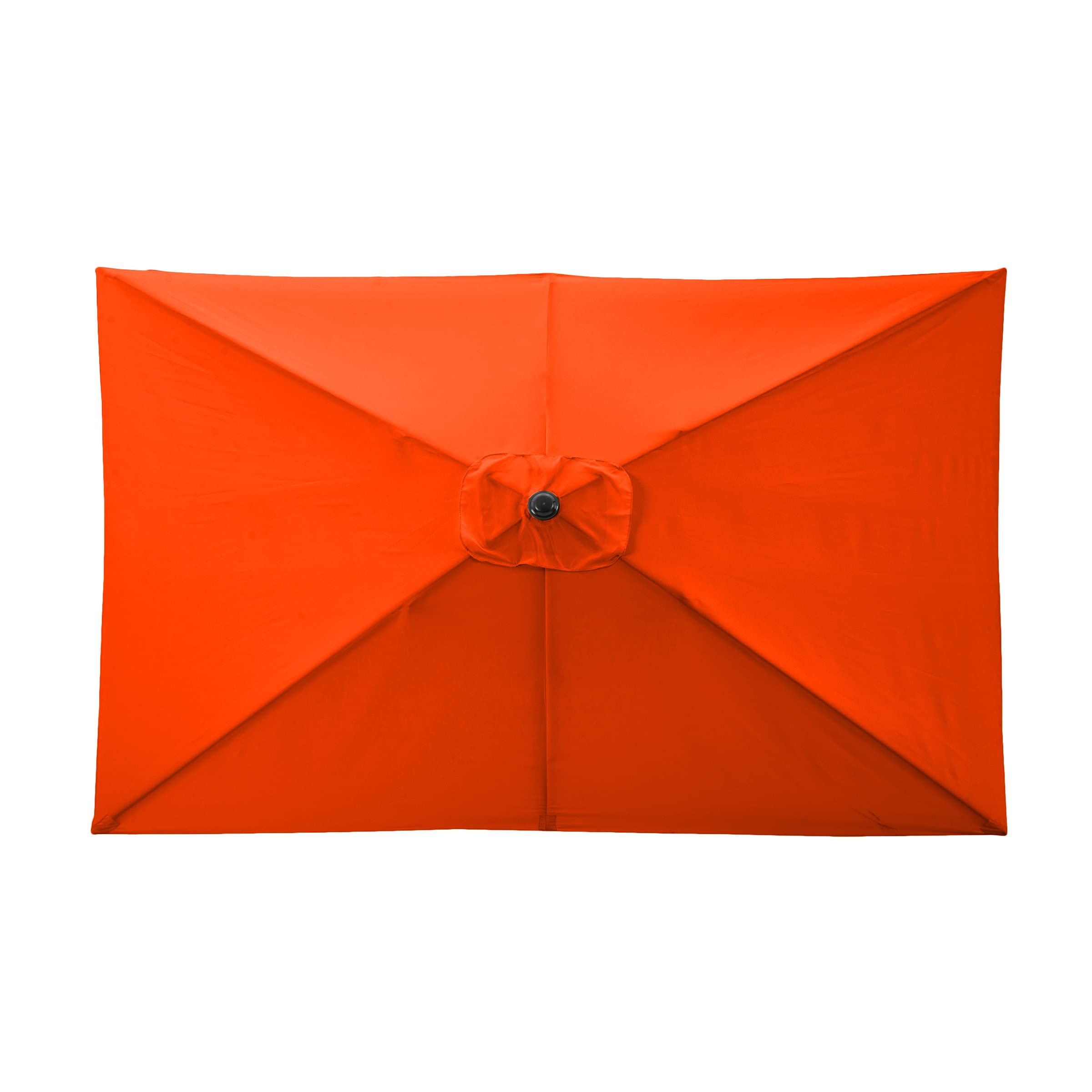 Pure Garden 10' Rectangular Patio Umbrella - Outdoor Sun Shade for Poolside, Backyard, Deck & Garden Relaxation