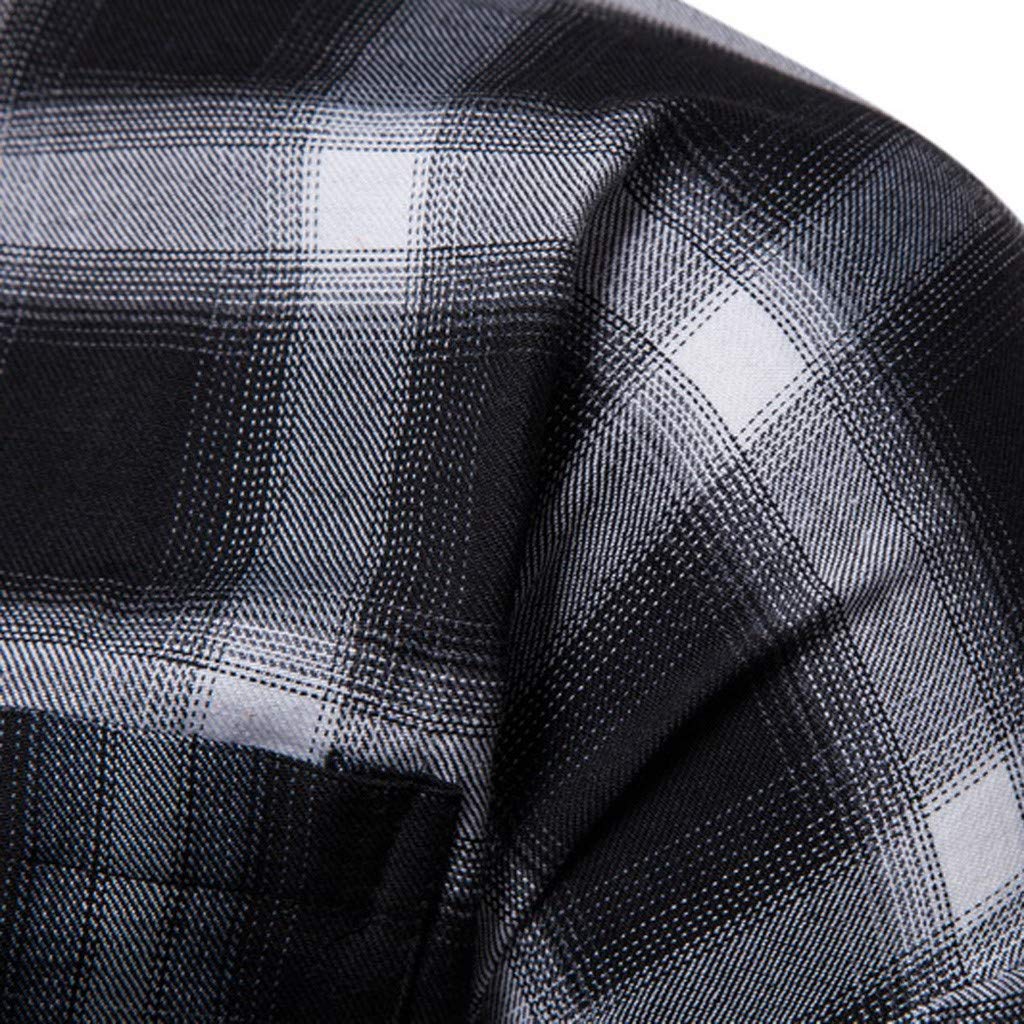 Men's Slim Fit Western Plaid Button Down Shirt - Long Sleeve Snap Work Shirt for Cowboy Style - Big & Tall Sizes in Black - Perfect for Rodeo, Ranch Work & Casual Wear