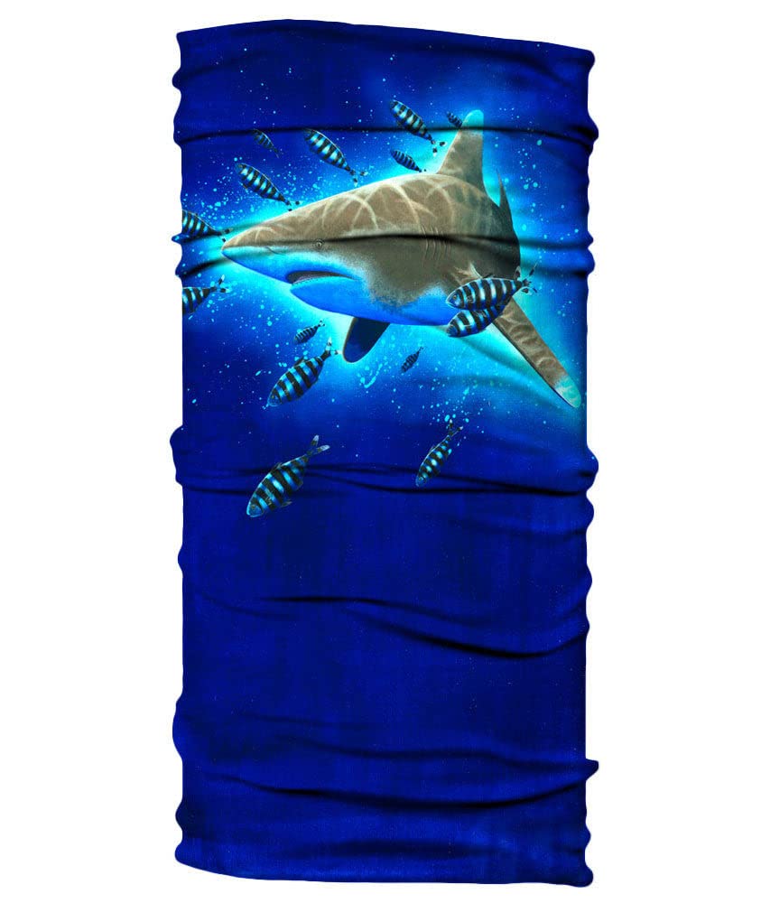 Ocean Theme Neck Gaiter - UPF 50+ UV Protection Face Mask for Outdoor Activities, Hiking, Cycling & Beach Adventures