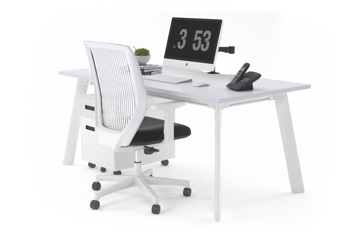 Switch Executive Desk - 1200L x 800W Modern Office Desk with Cable Management Scallop | Perfect for Home Office, Gaming Setup & Professional Workspace
