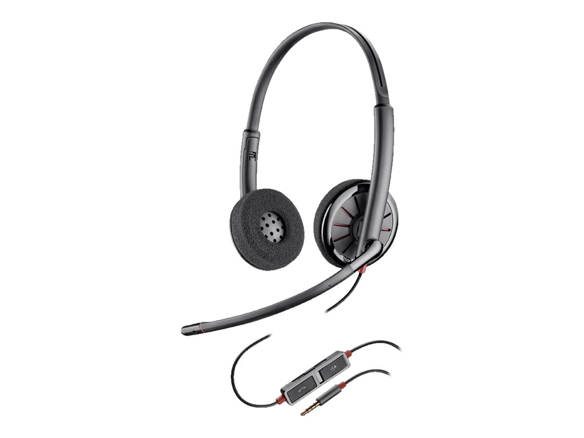 Plantronics Blackwire C225 Wired USB Headset with Noise-Canceling Mic - for Office, Call Center & Remote Work (Compatible with PC, Mac, VoIP)