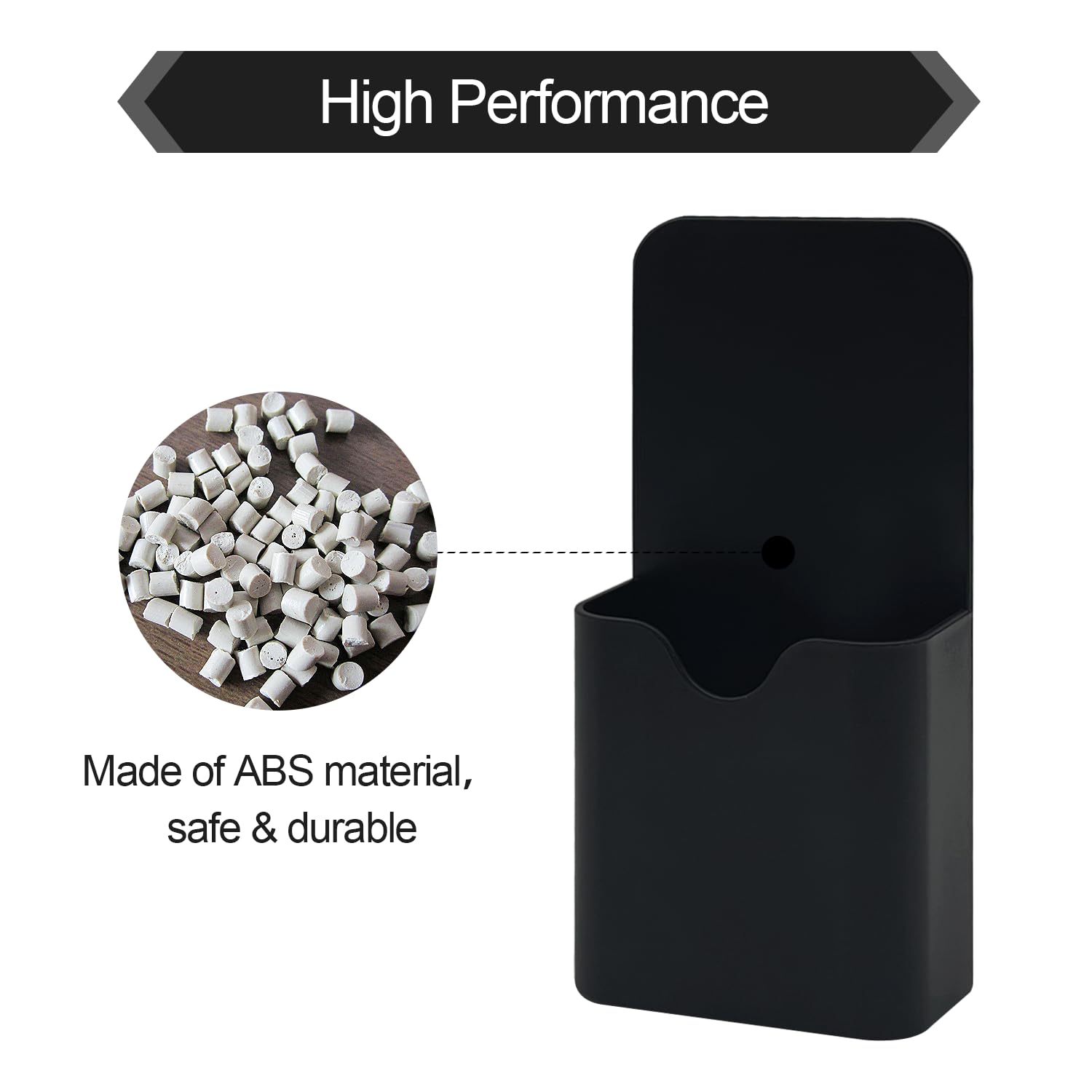 2 Pack Magnetic Pen Holder for Fridge & Whiteboard - Strong Dry Erase Marker Organizer for School, Office, Home - Perfect for Kitchen, Workshop & Classroom Organization (Black)