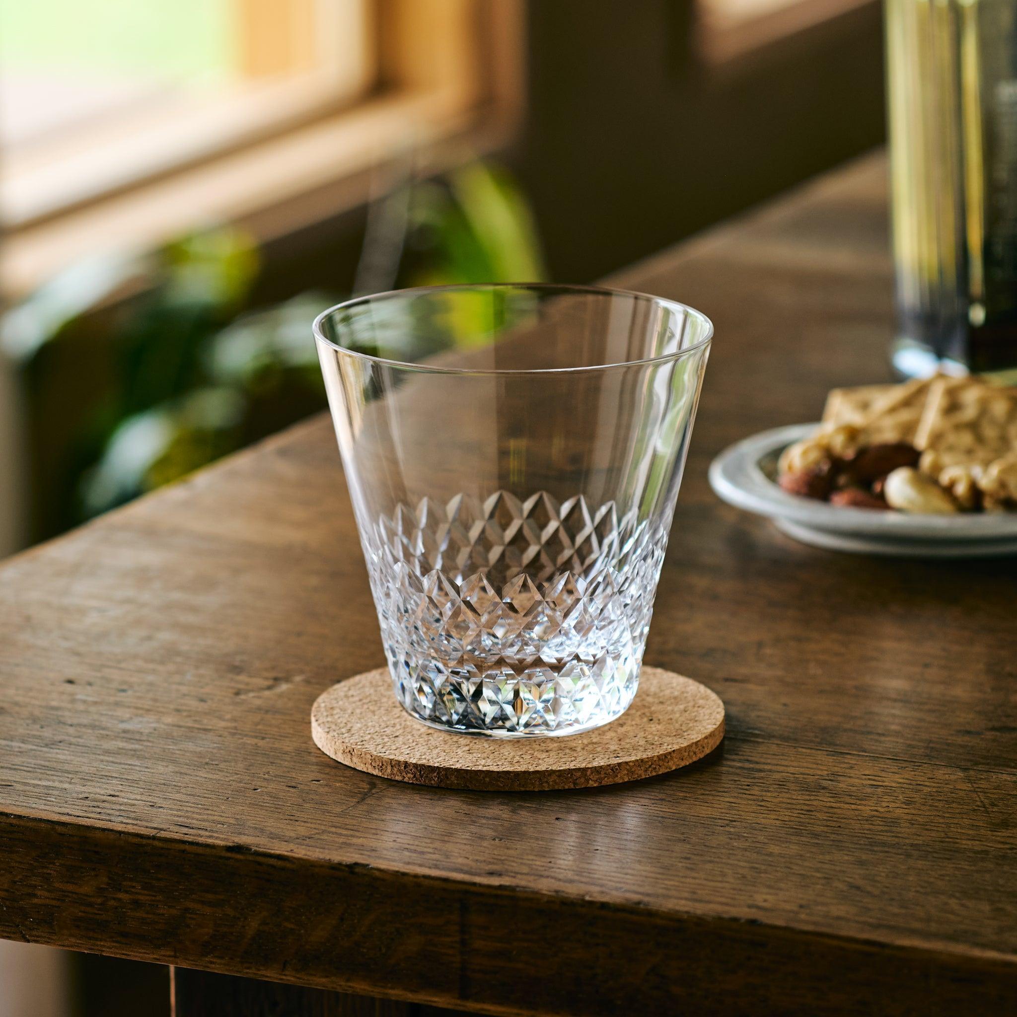 Vintage Style Rocks Glasses - Set of 4 Old Fashioned Whiskey Glasses for Bourbon, Scotch & Cocktails - Perfect for Home Bar, Gifts & Entertaining