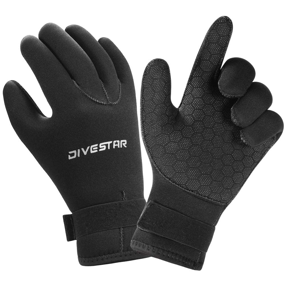 Skyone 4-Piece 2MM Neoprene Wetsuit Set for Men & Women - XXL Top, Large Pants, Medium Hood & Socks - Scuba Diving, Surfing, Snorkeling Gear for Cold Water Adventures