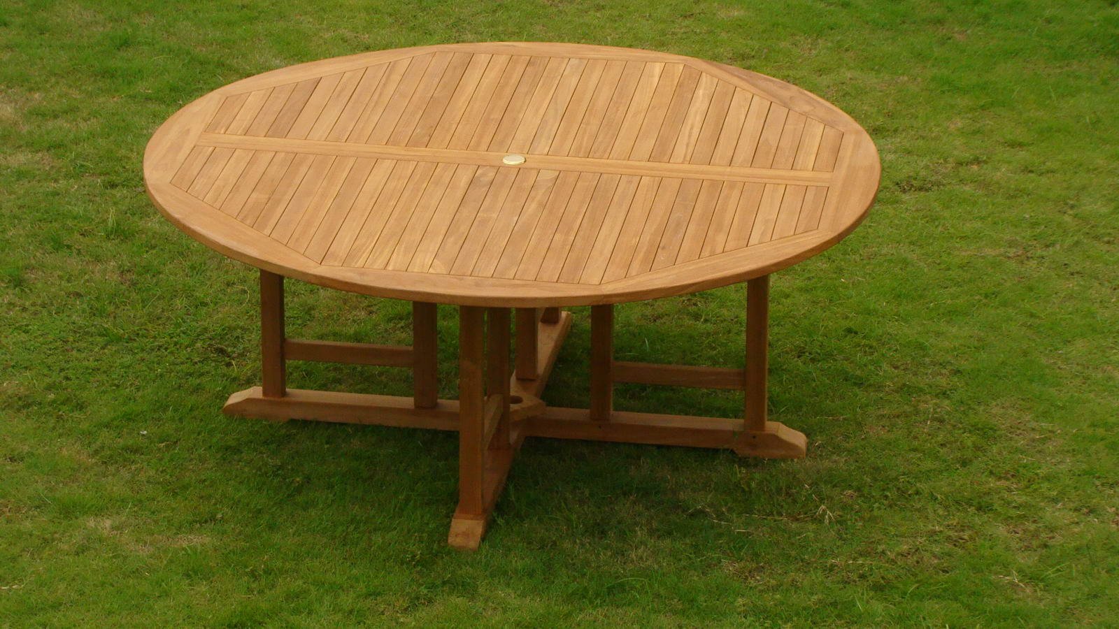 Premium Grade-A Teak Wood 9-Piece Outdoor Dining Set - 72