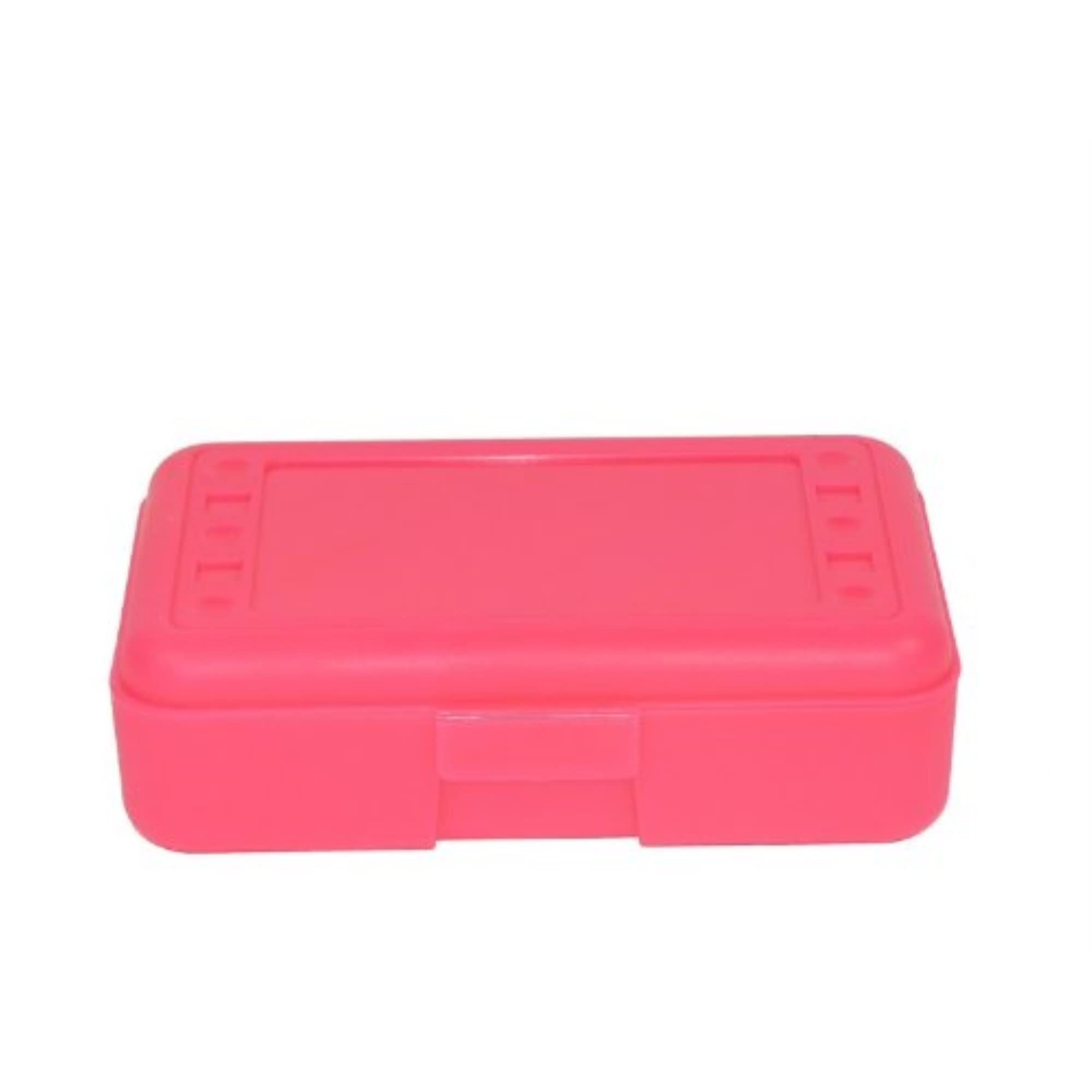 Romanoff Products Hot Pink Pencil Box - Durable School & Office Supplies for Kids, Students & Teachers - Perfect for Organizing Pens, Pencils, Markers & Art Supplies