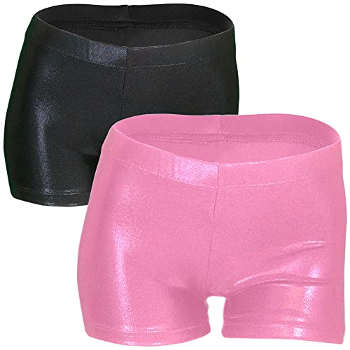 20 2 Pcs Sparkle Black & Pink