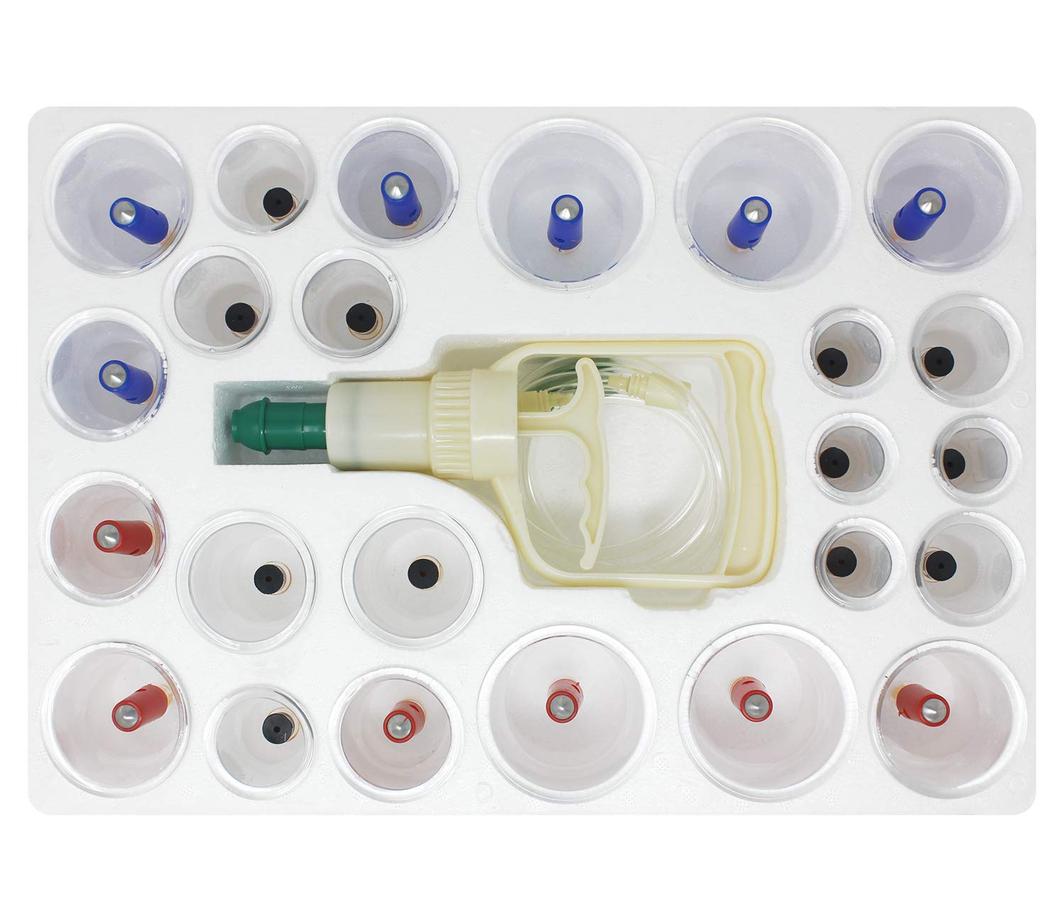 EverOne Biomagnetic Chinese Cupping Therapy Set - 24-Piece Hijama Kit for Pain Relief & Detox | Perfect for Muscle Relaxation, Blood Circulation & Holistic Wellness at Home