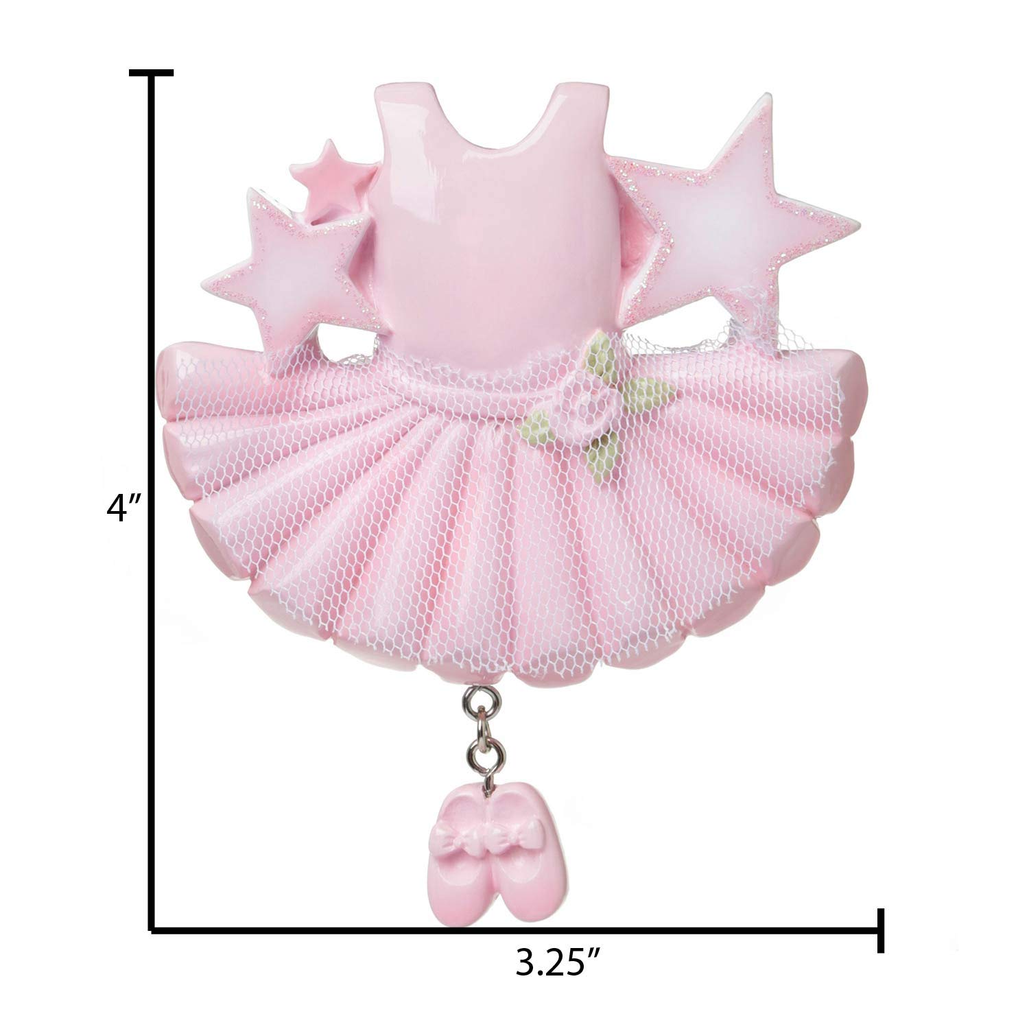 Personalized Dance Teacher Christmas Ornament 2024 - Ballet Dancer Gift for Girls, Custom Name Engraved Holiday Decor - Perfect for Ballet Studio, Christmas Tree & Dance Recital Gifts