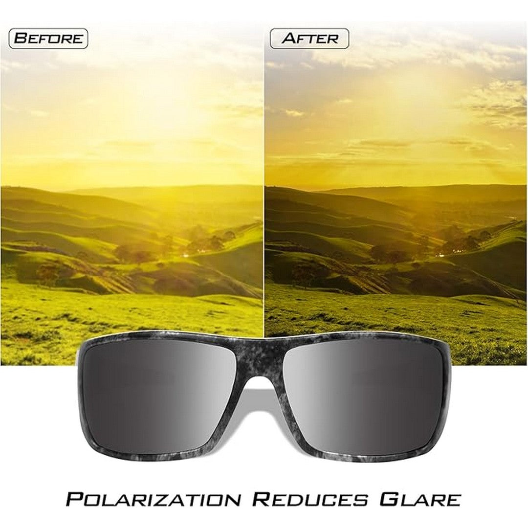 Polarized Sports Sunglasses for Men & Women - UV Protection, Lightweight & Anti-Glare for Driving, Cycling, Running, Hiking & Outdoor Activities
