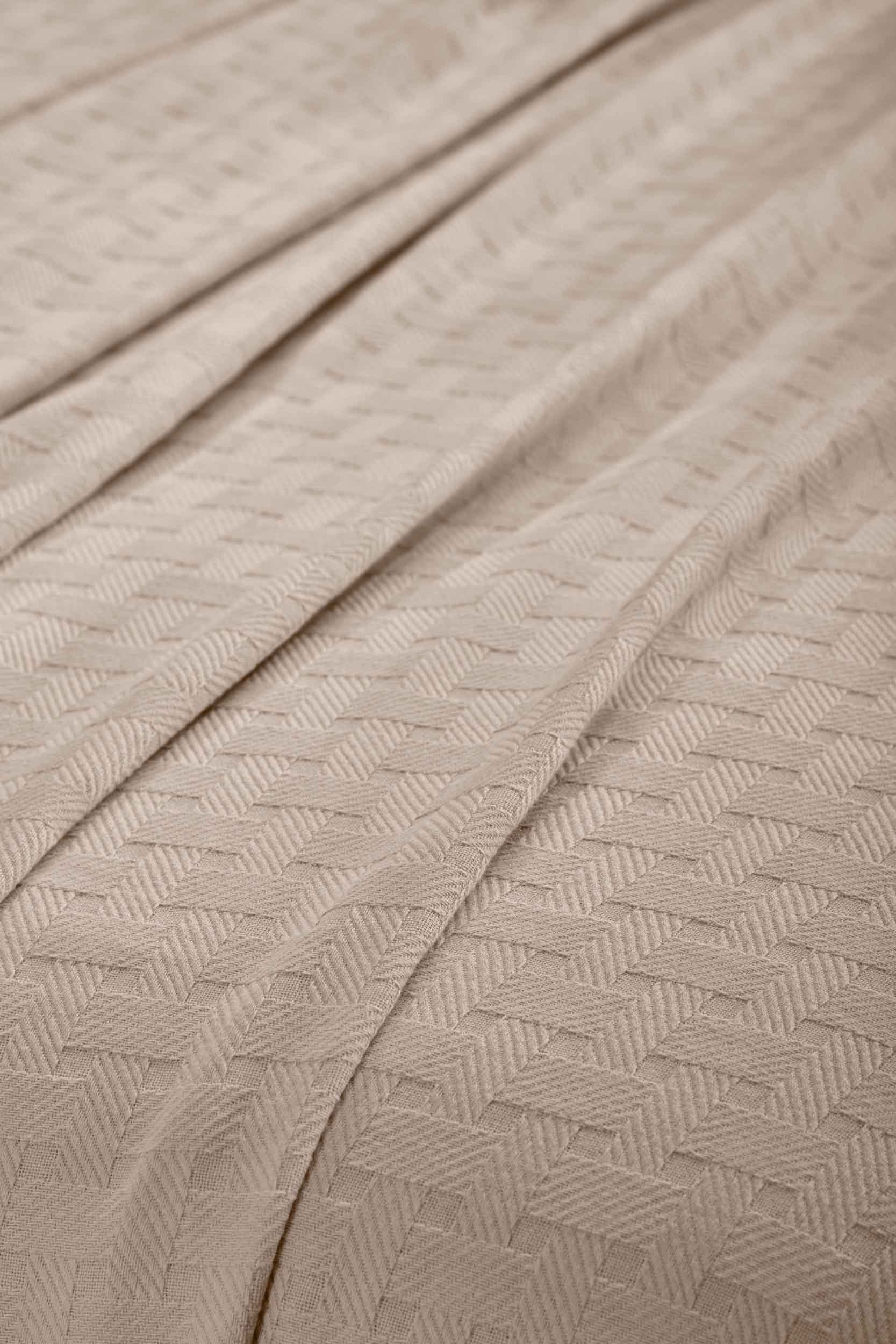 Soft Basketweave All-Season Cotton Bed Blanket & Sofa Throw - Lightweight Breathable Blanket for Bedroom, Living Room, Travel and Outdoor Use
