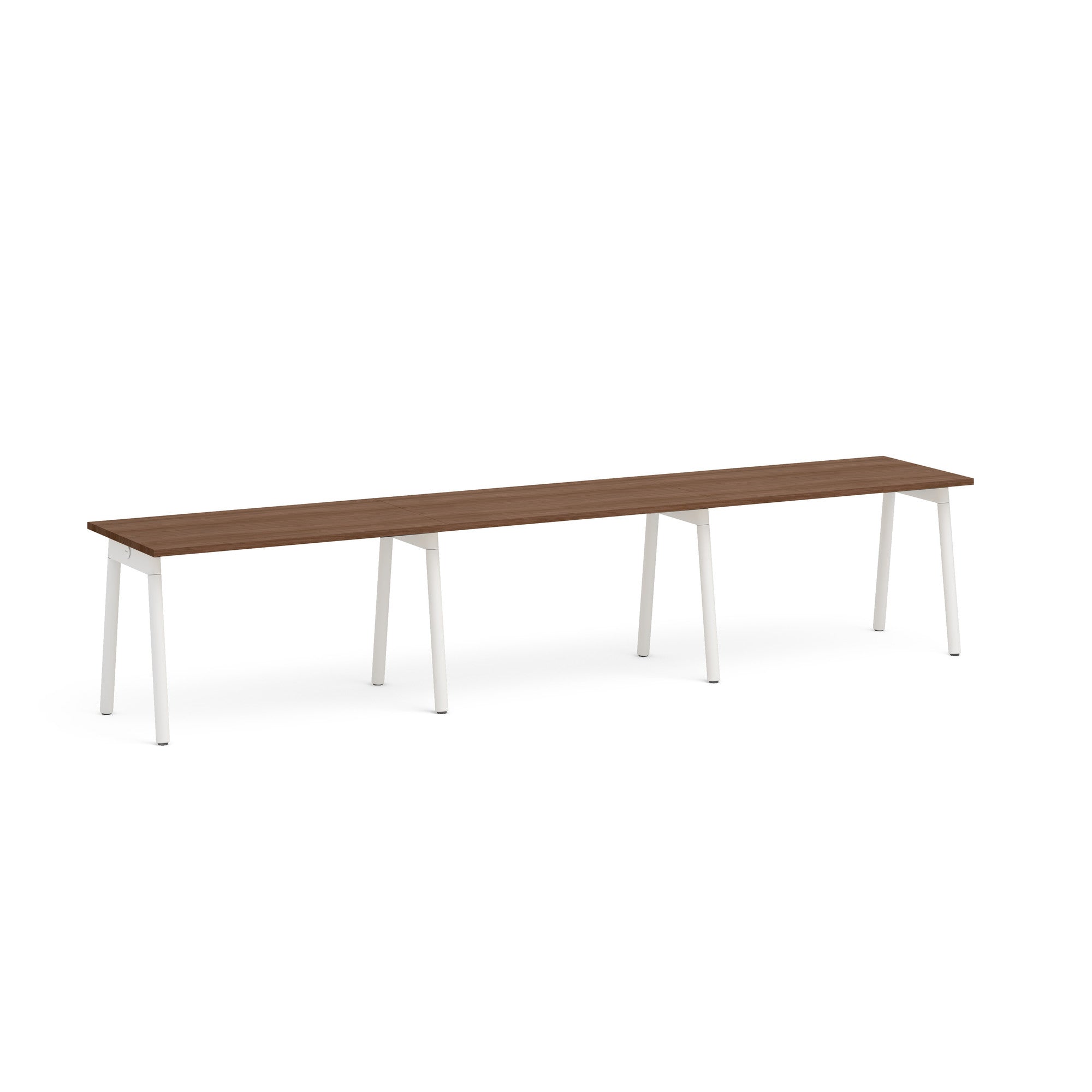 Series A Single Desk for 3 - Modern Office & Home Study Desk for Small Spaces - Perfect for Remote Work, Online Classes & Shared Workspaces