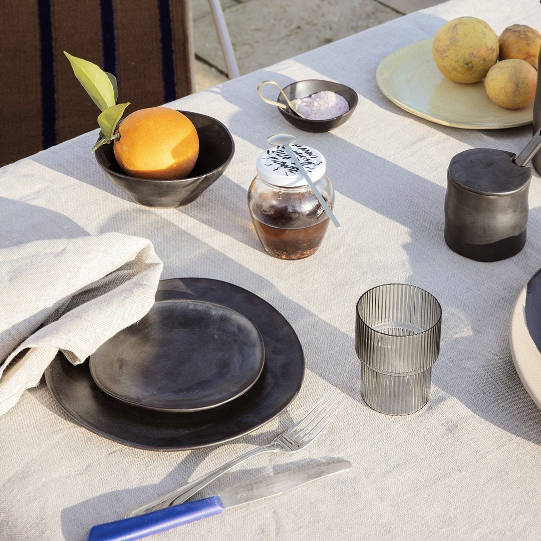 Ferm Living Flow Plate - Minimalist Ceramic Dinner Plate Set for Modern Dining | Perfect for Restaurants, Home Decor & Stylish Table Settings