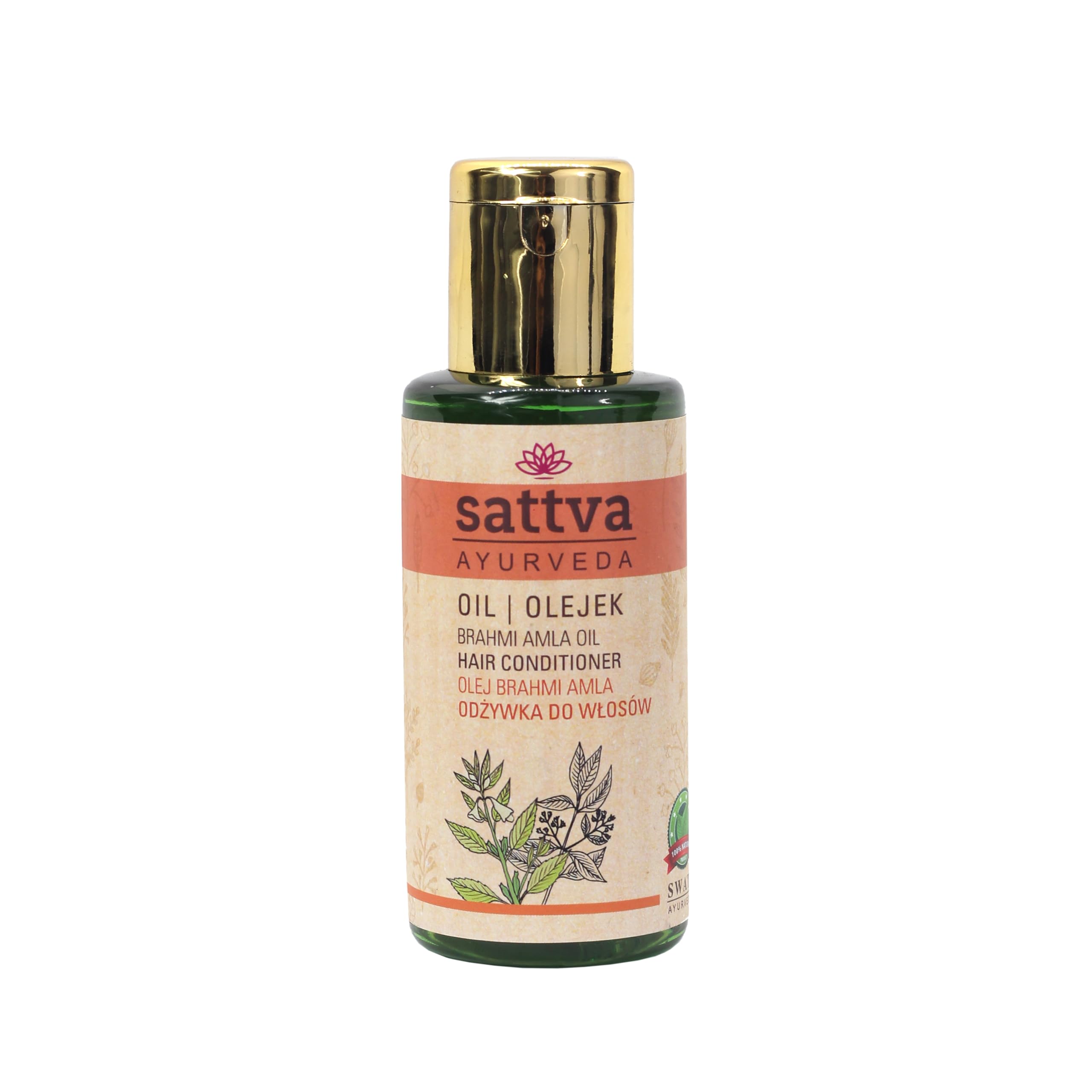 Sattva Ayurveda Brahmi Amla Hair Oil - 100ml | Natural Hair Growth & Scalp Care Treatment | Nourishing Oil for Stronger, Healthier Hair | Perfect for Daily Hair Care Routine & Ayurvedic Scalp Massage