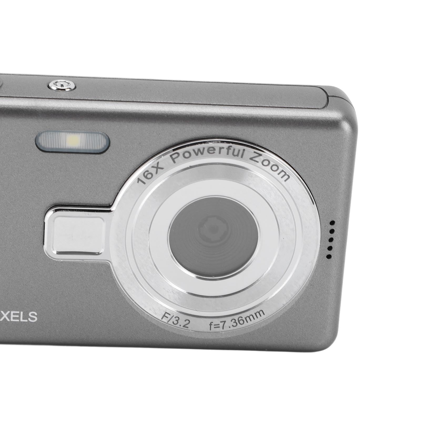**16X Zoom 1080P Autofocus Digital Camera - 12MP Compact Point and Shoot Camera with 2.4