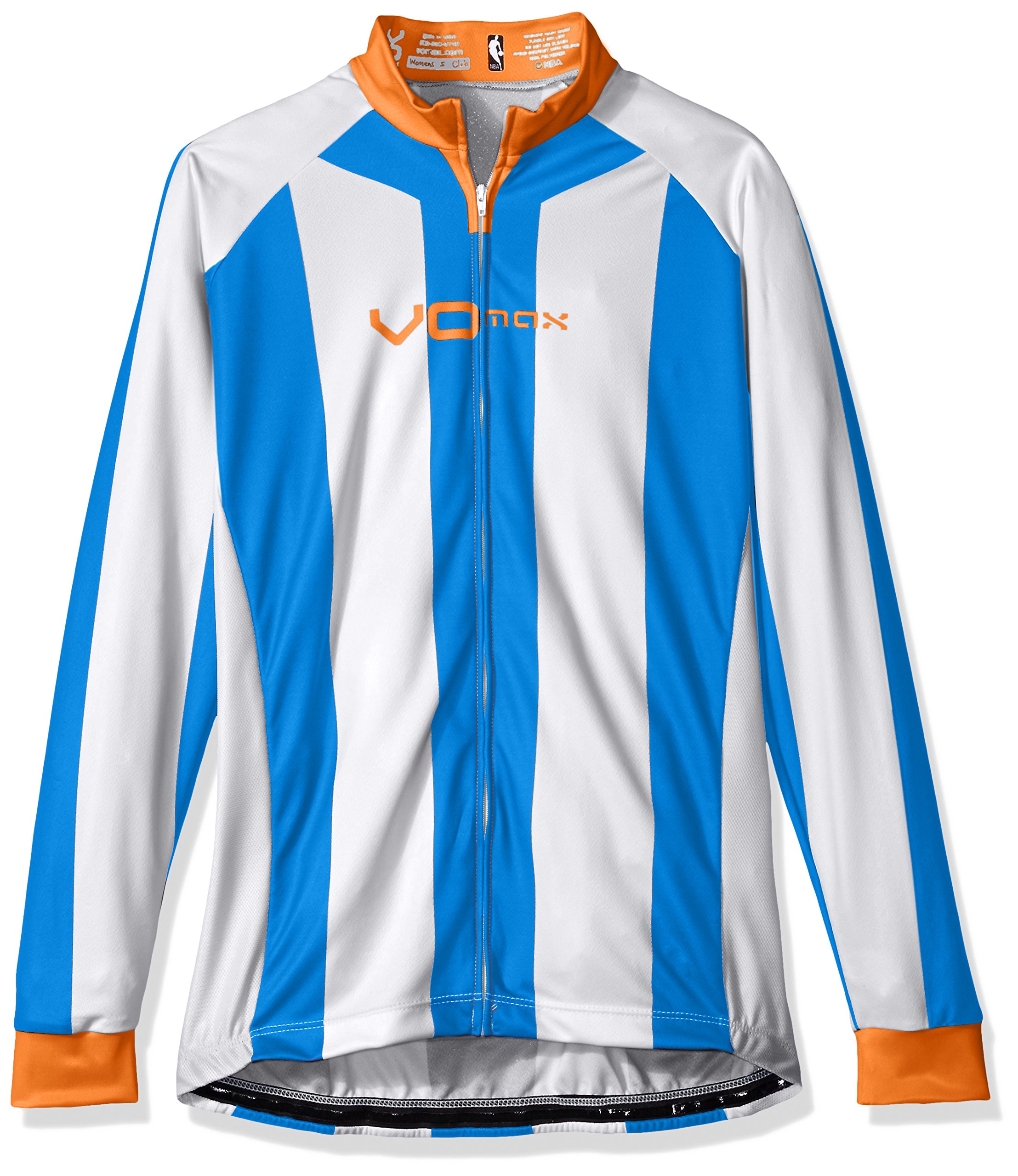 NBA Women's Cycling Long Sleeve Striped Jersey - Breathable Performance Bike Shirt for Road & Mountain Biking - Perfect for Training, Racing & Outdoor Sports