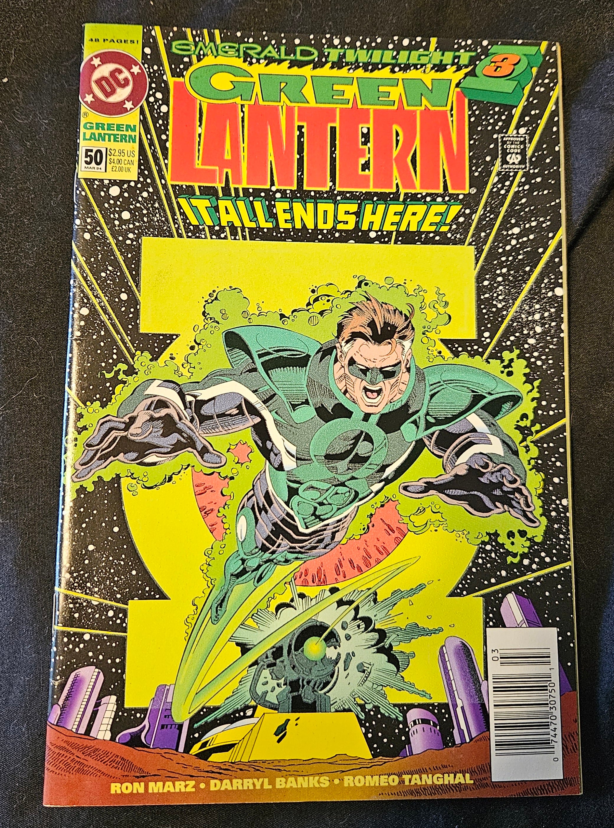 Green Lantern #55 Comic Book (September 1994) - Zero Hour Tie-In DC Collectible - Perfect for Superhero Fans & Comic Collectors