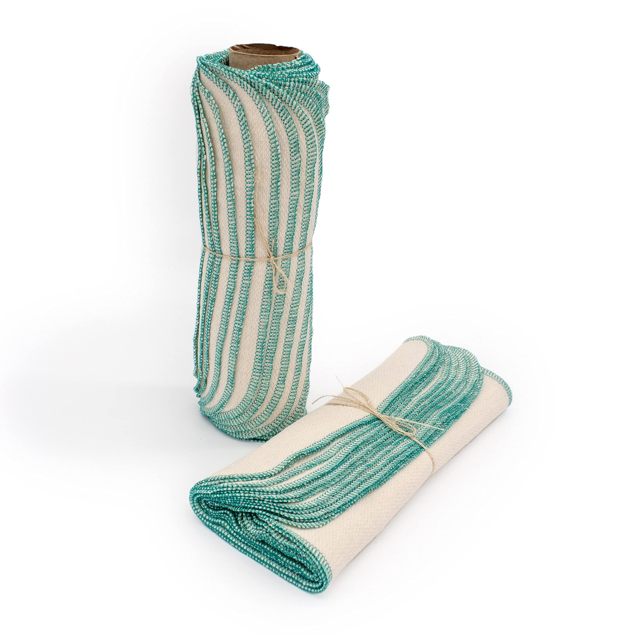 Eco-Friendly Reusable Washable Paper Towels - Natural Birdseye Teal Non-Paper Towels for Kitchen | Sustainable Alternative to Disposable Paper Towels | Perfect for Cleaning, Spills & Everyday Household Use