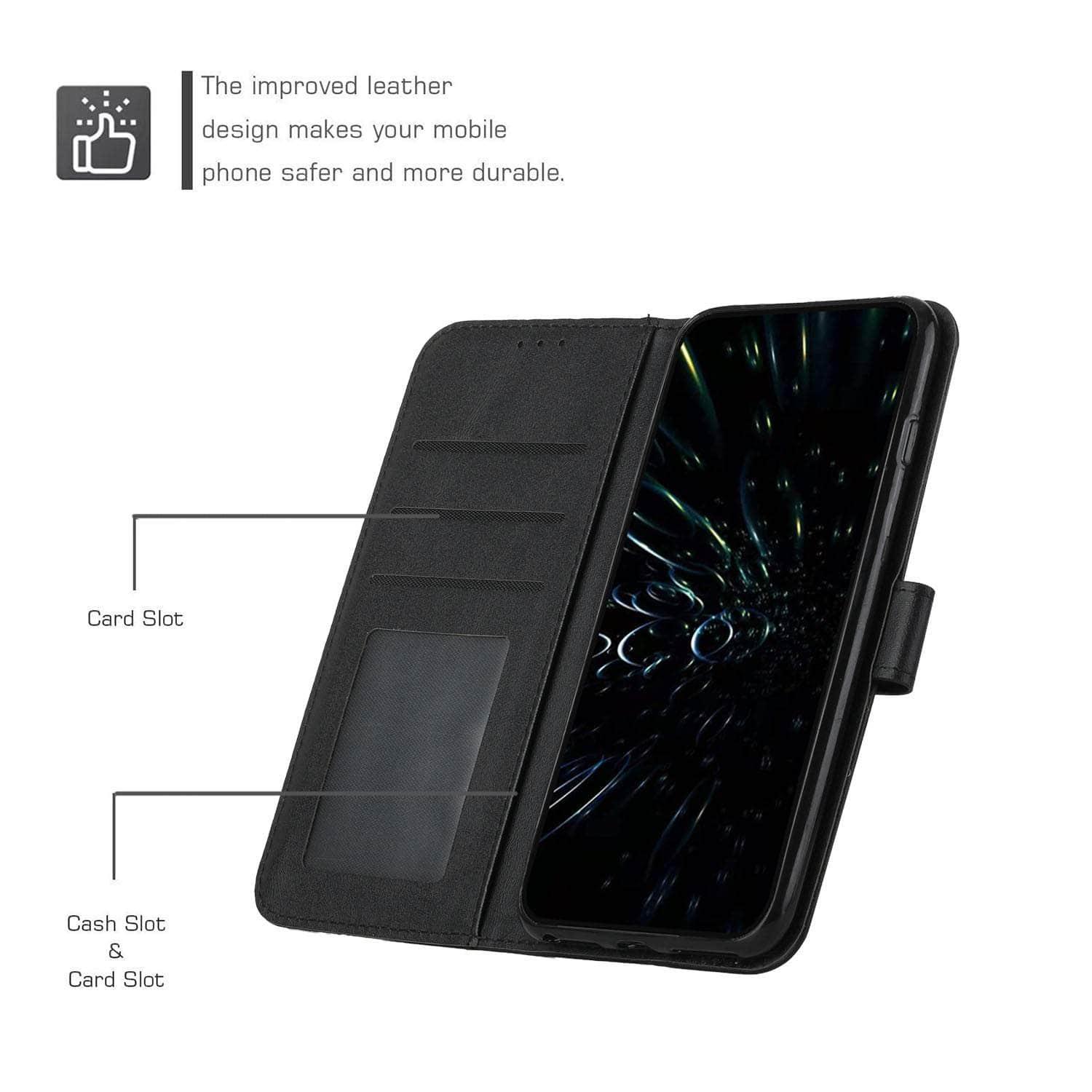 Premium Leather Wallet Case for Samsung Galaxy S22 with Lanyard - Stylish & Protective Phone Cover for Everyday Use, Travel, and Business