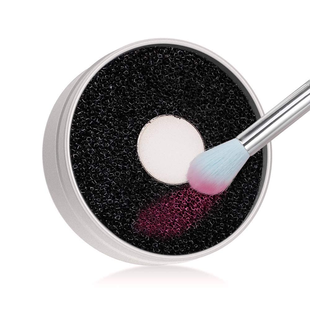 B-LADY Makeup Brush Cleaning Tool - Quick Cleaner Sponge for Cosmetics Brushes - Remove Eyeshadow & Foundation Residue - Perfect for Home & Professional Makeup Artists