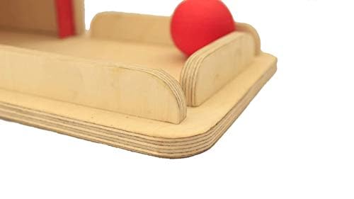 Montessori Sensorial Object Permanence Box with Tray & Wooden Ball - Early Learning Toy for Babies & Toddlers - Perfect for Montessori Classroom, Homeschooling & Sensory Play Activities