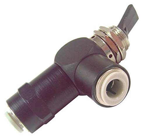 1/4 Inch Normally Closed (NC) Push-In Toggle Valve - Ideal for Air Compressors, Pneumatic Systems, and Industrial Automation