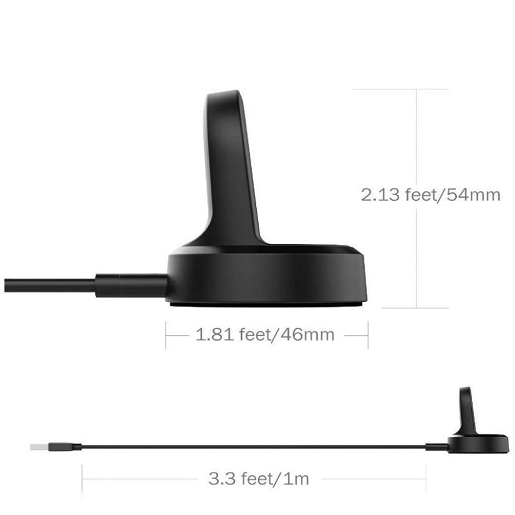 Samsung Gear S2/S3/S4 Smart Watch Charger Dock with Micro USB Cable - Fast Charging Station for Samsung Gear S2 Classic, S3 Frontier & S4 Smartwatches | Perfect for Home, Office & Travel Use
